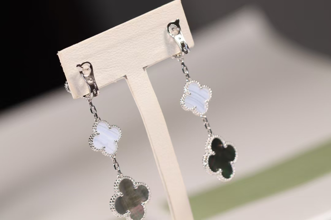 VCA Magic Alhambra Earrings 3 Motifs - Original Replica Club