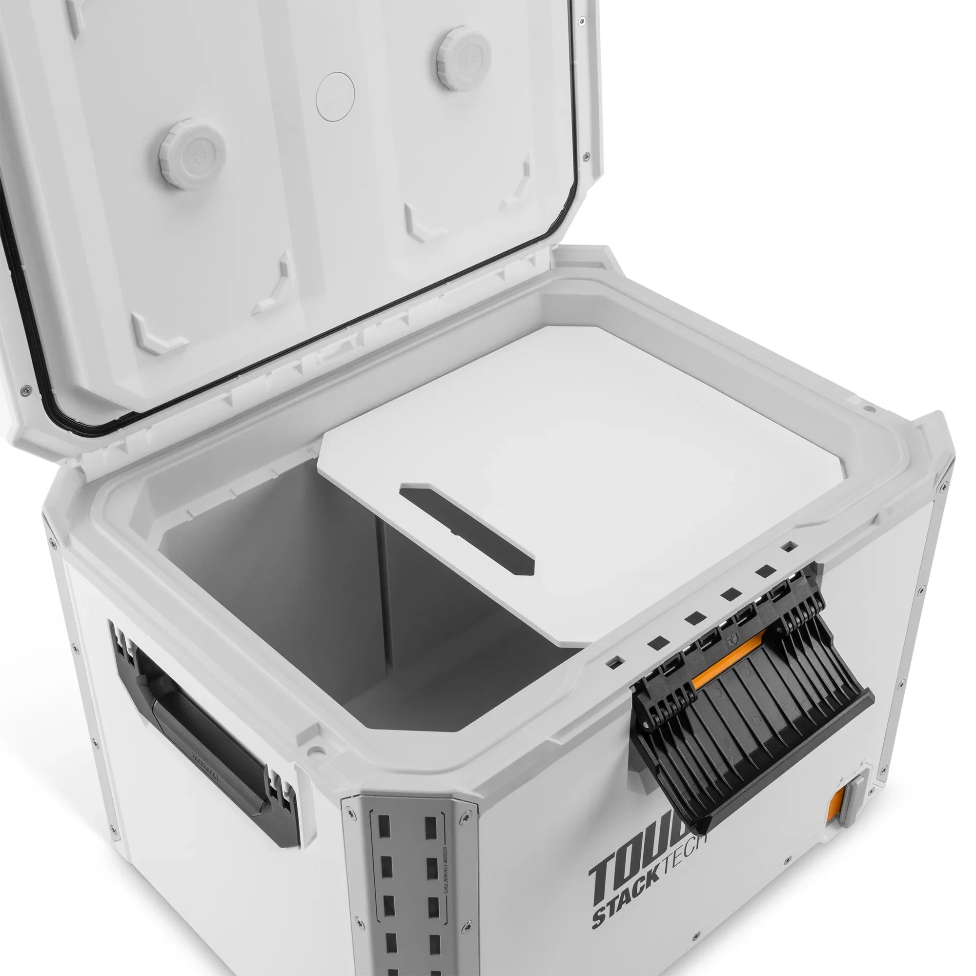 ToughBuilt StackTech Compact Cooler 16 Quart Hard Shell Ice Chest, White - Image 16 ToughBuilt StackTech Compact Cooler 16 Quart Hard Shell Ice Chest, White - Image 16