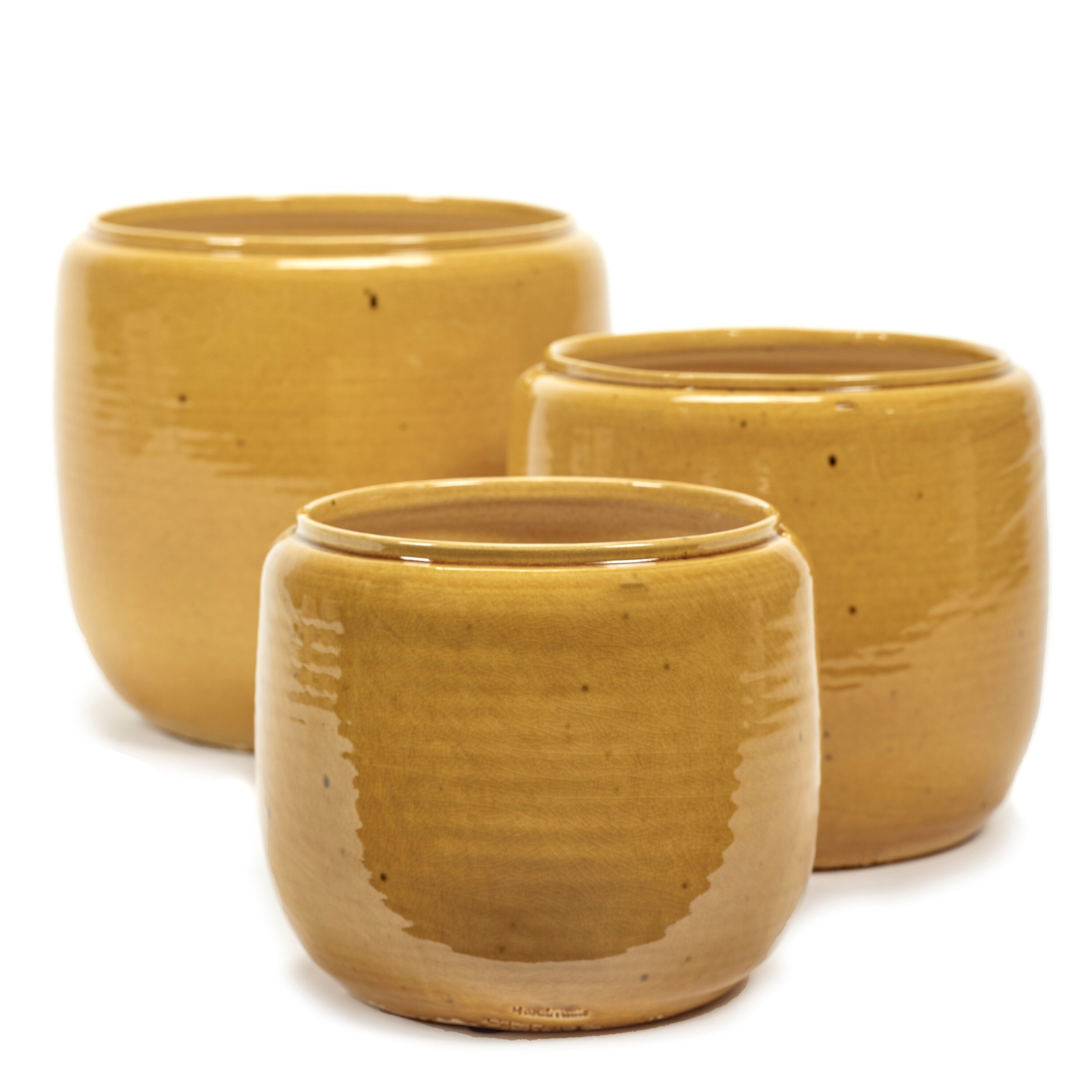 Glazed shades by Serax Costa bloempot medium Ø21 Honey