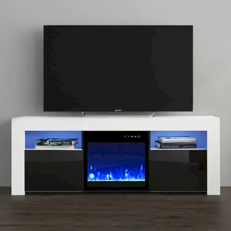 Copper Grove Qorasuv 58-Inch Electric Fireplace TV Stand