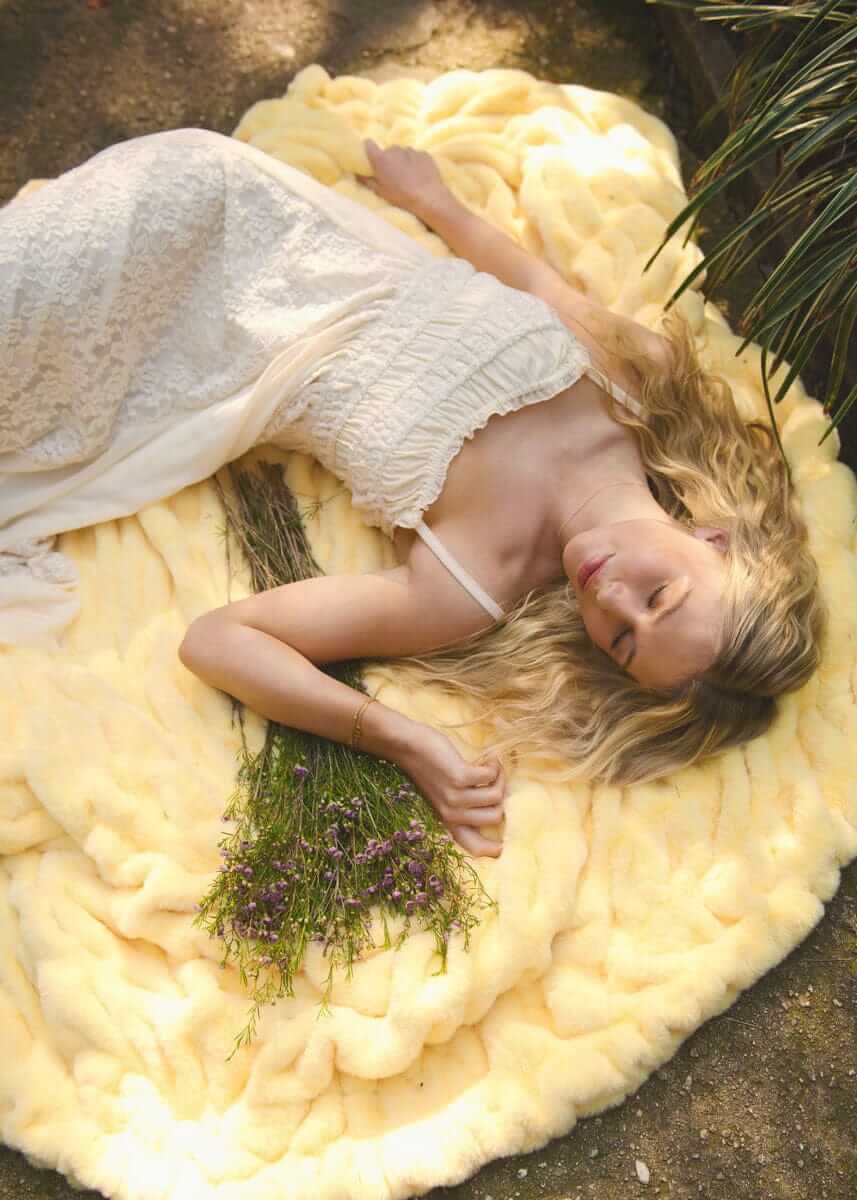 Hugs Butter Yellow Blanket