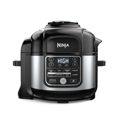 Ninja Foodi 10 in 1, 6.5 Quart Pro Pressure Cooker Air Fryer Multicooker, Precise Heating, Stainless (OS300): Home & Kitchen