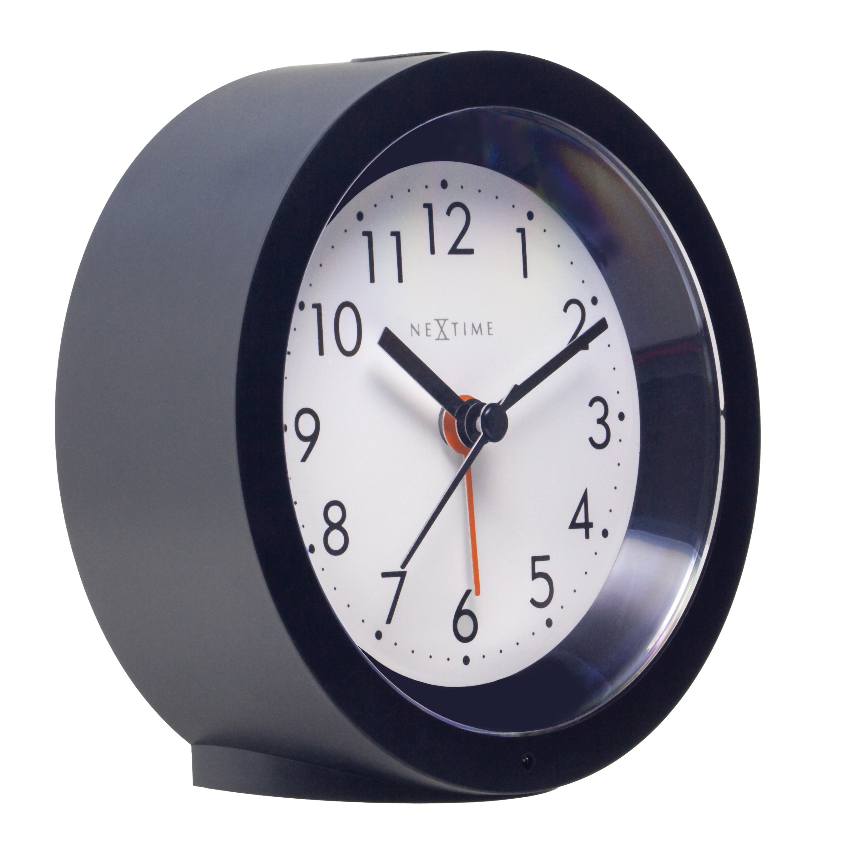 NeXtime - Tafelwekker Ø10,5 cm x 3,6 cm - Stil - Verlichte Wijzerplaat