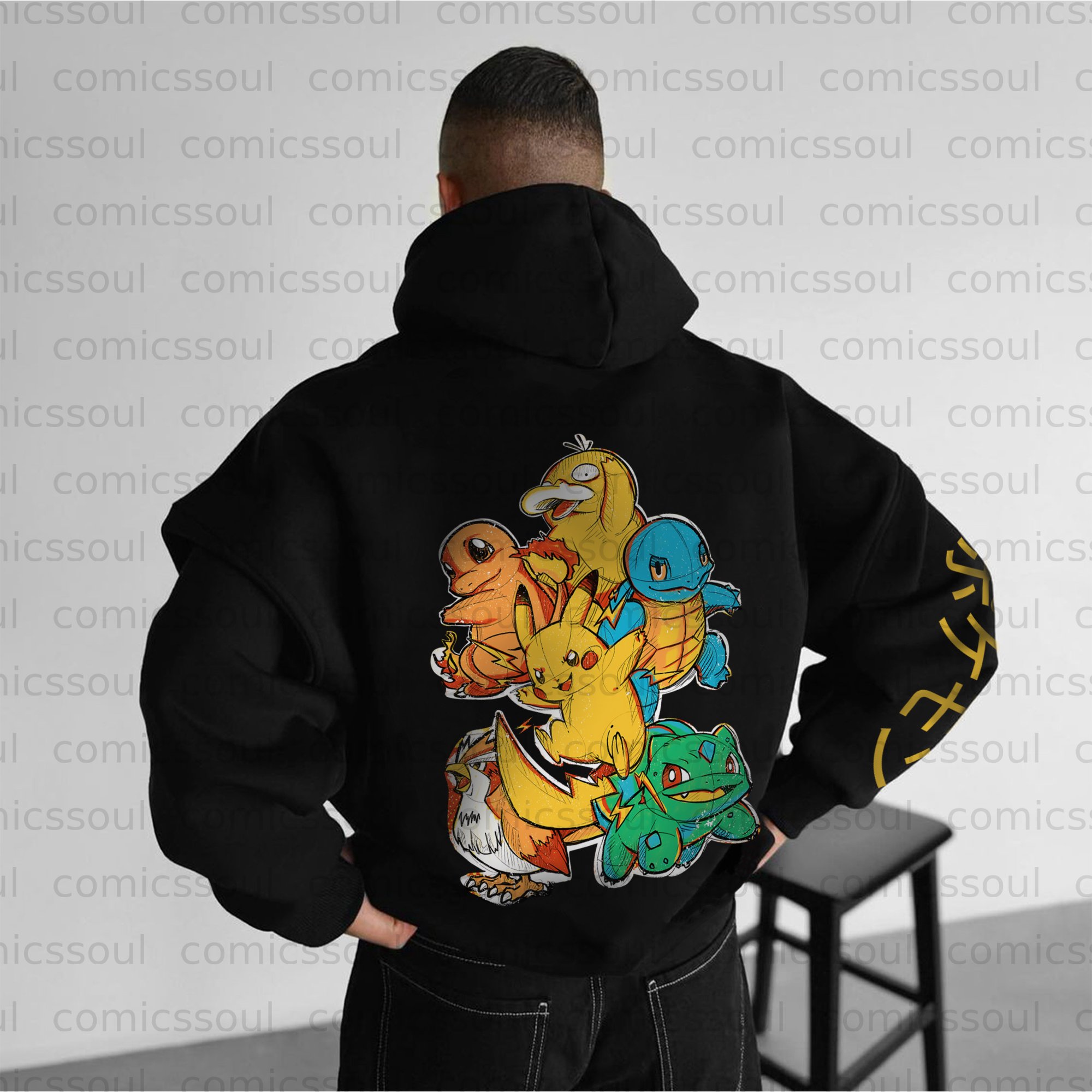 Unisex Anime Graphic Streetwear Vintage Plush Hoodie
