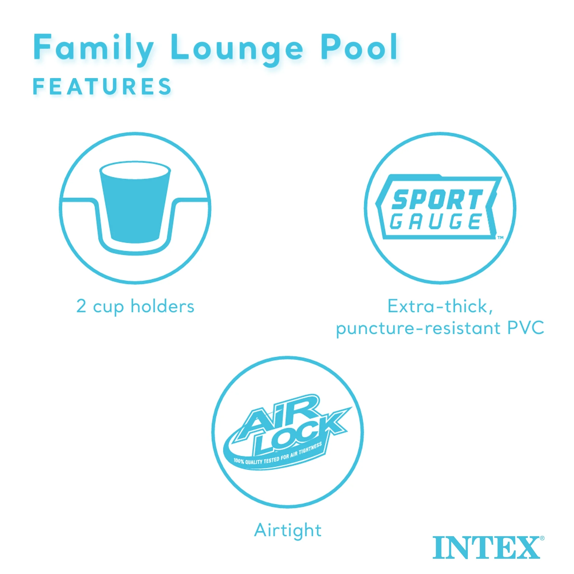 Intex Swim Center Round Inflatable Outdoor Lounge Pool with Pool Cover - Image 3