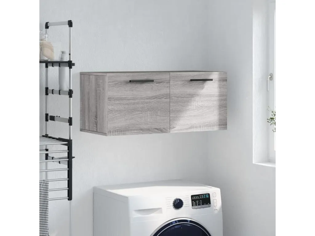 Lluesmamuebles Armario de pared Lluesmamuebles de ingeniería gris Lluesmamuebles 80x36.5x35 cm