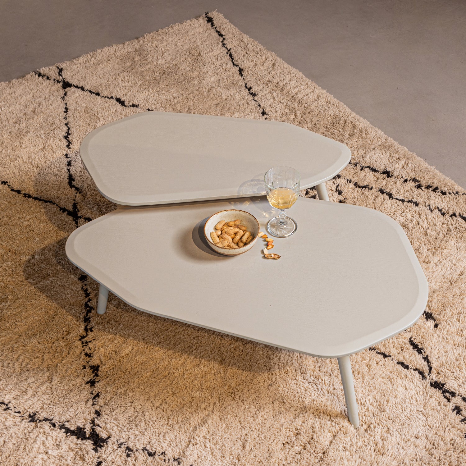 WOOOD Davina Bijzettafels - MDF - Dust