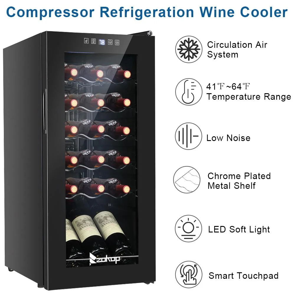 Ktaxon 18 Bottle Compressor Wine Cooler Freestanding Wine Fridge, Fast Cooling, Low Noise - Image 10
