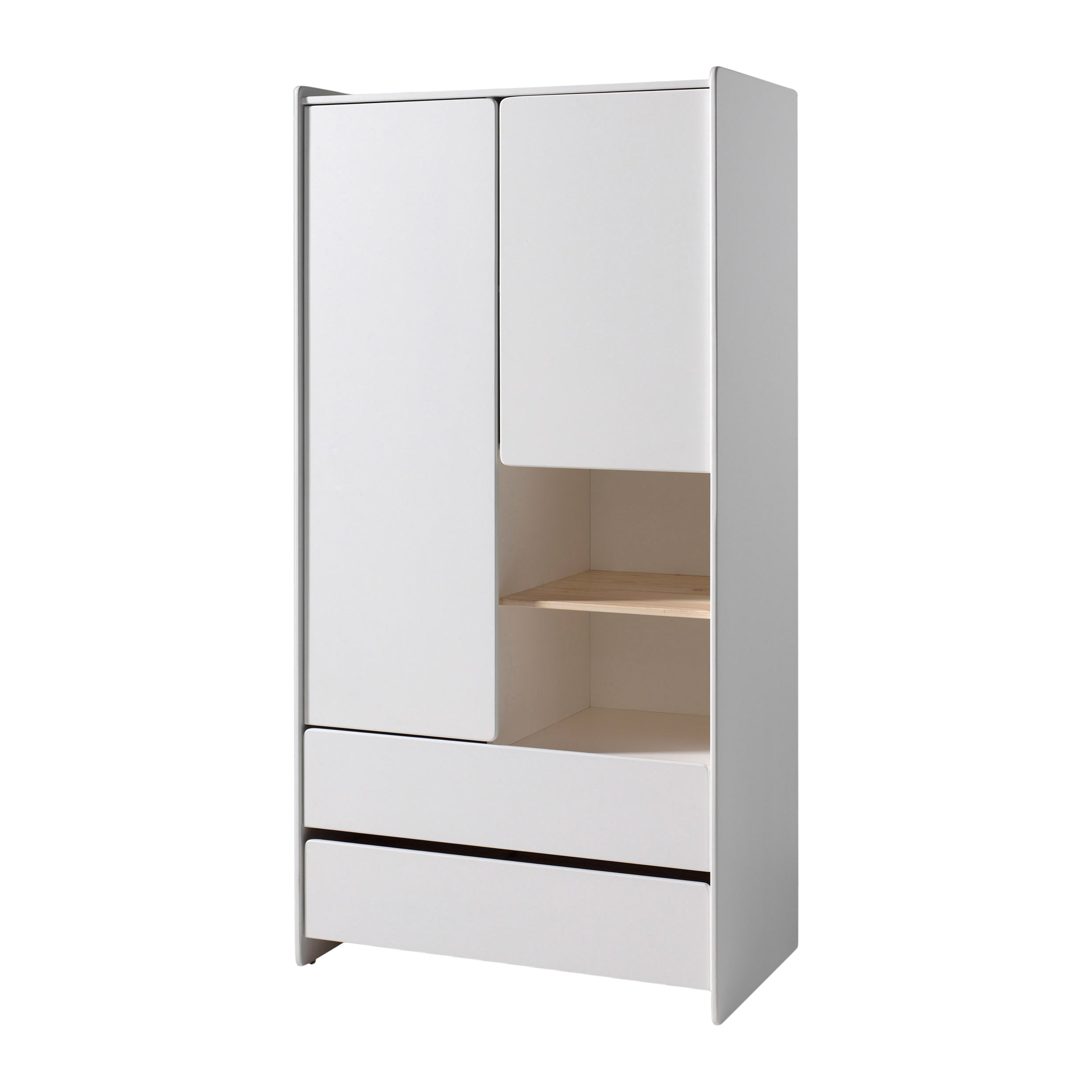 Vipack Kiddy Kledingkast 2-deurs - Wit