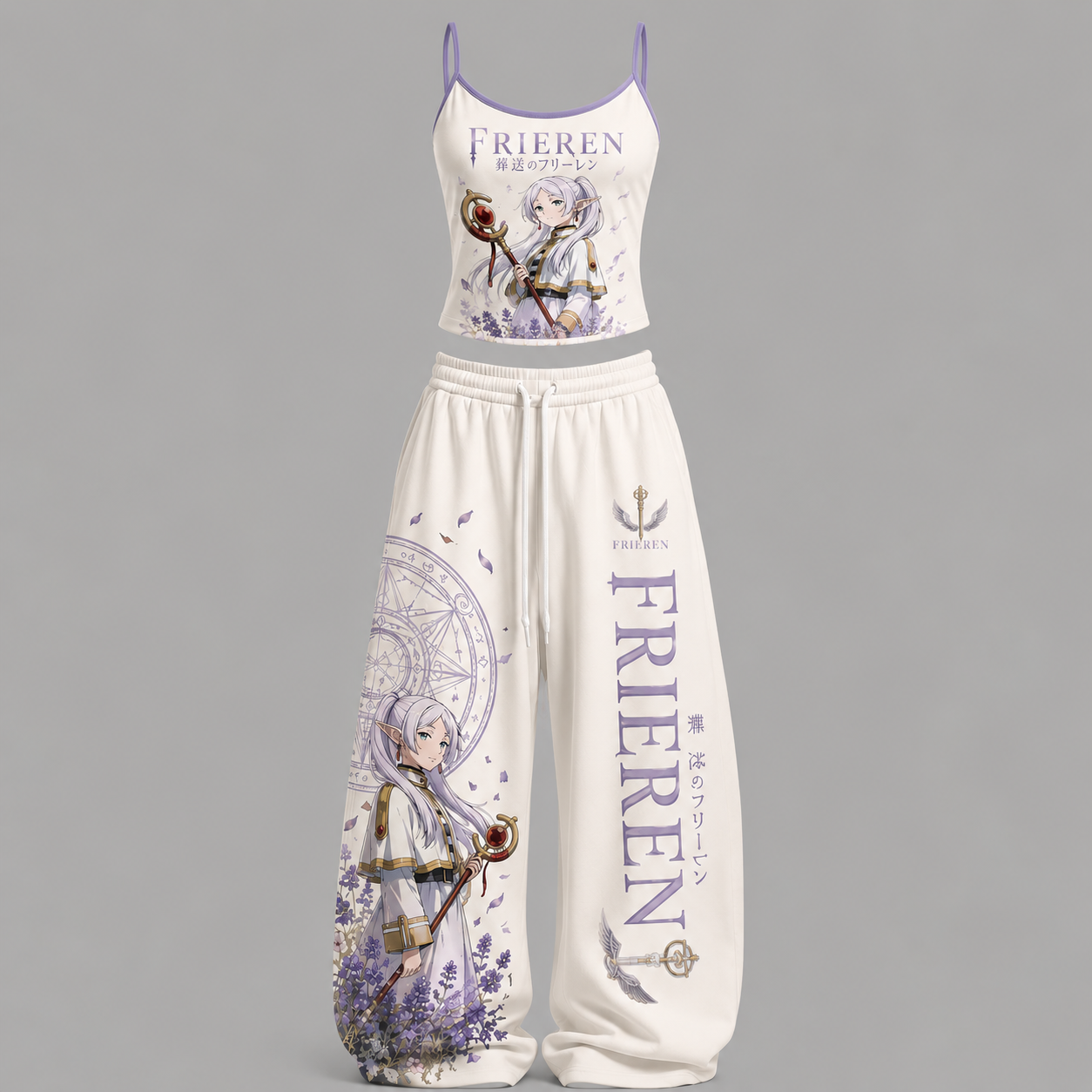 Frieren Top & Elasticated Trousers Two-Piece Set