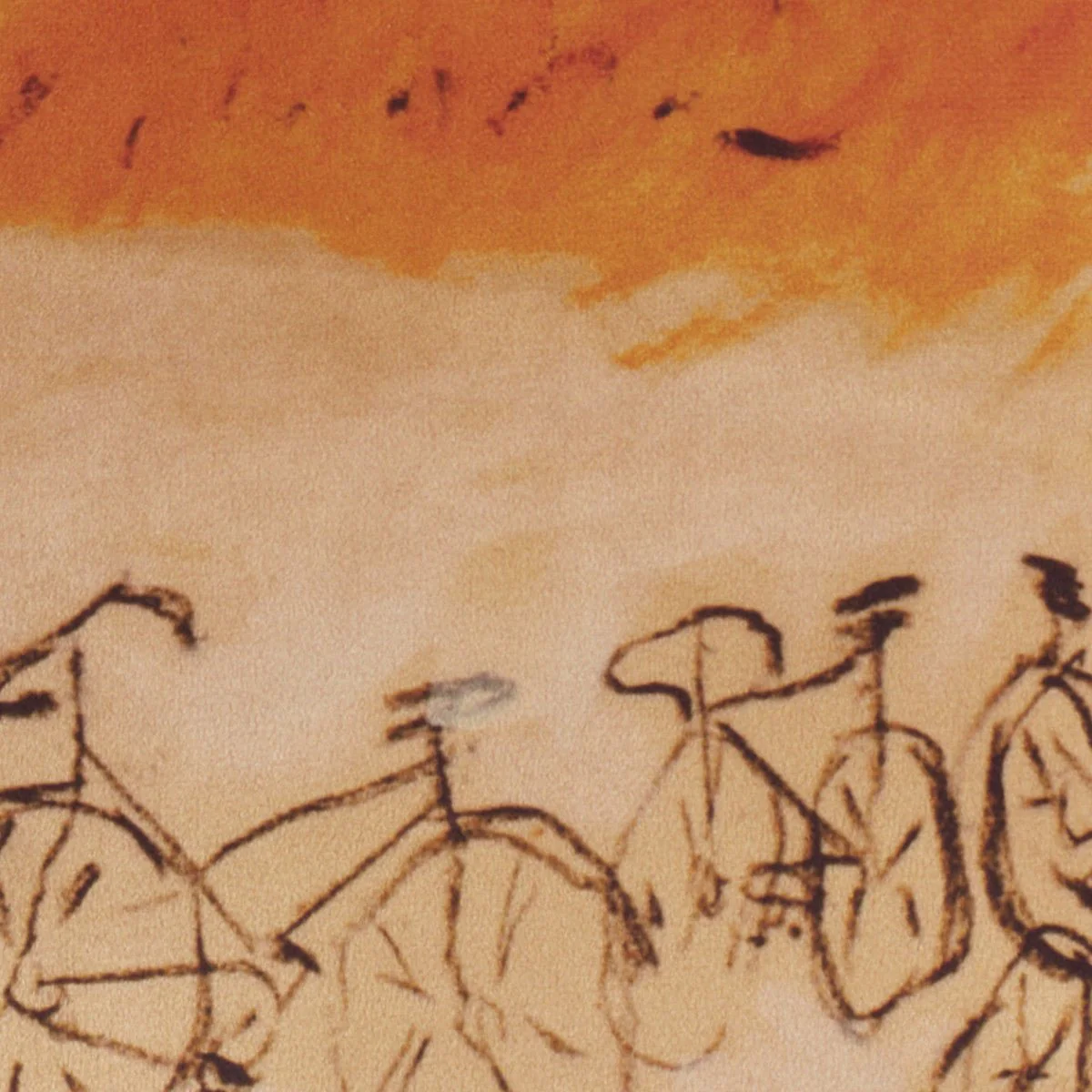 Bicyclette Velvet Cushion