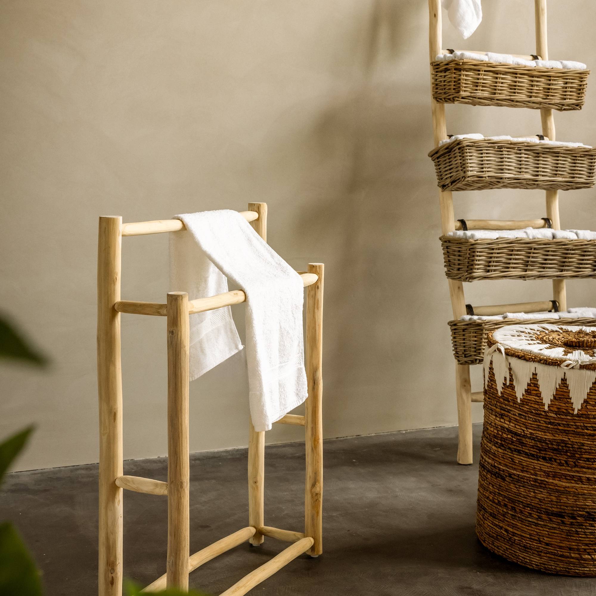 Van der Leeden Teak Handdoekrek - Naturel