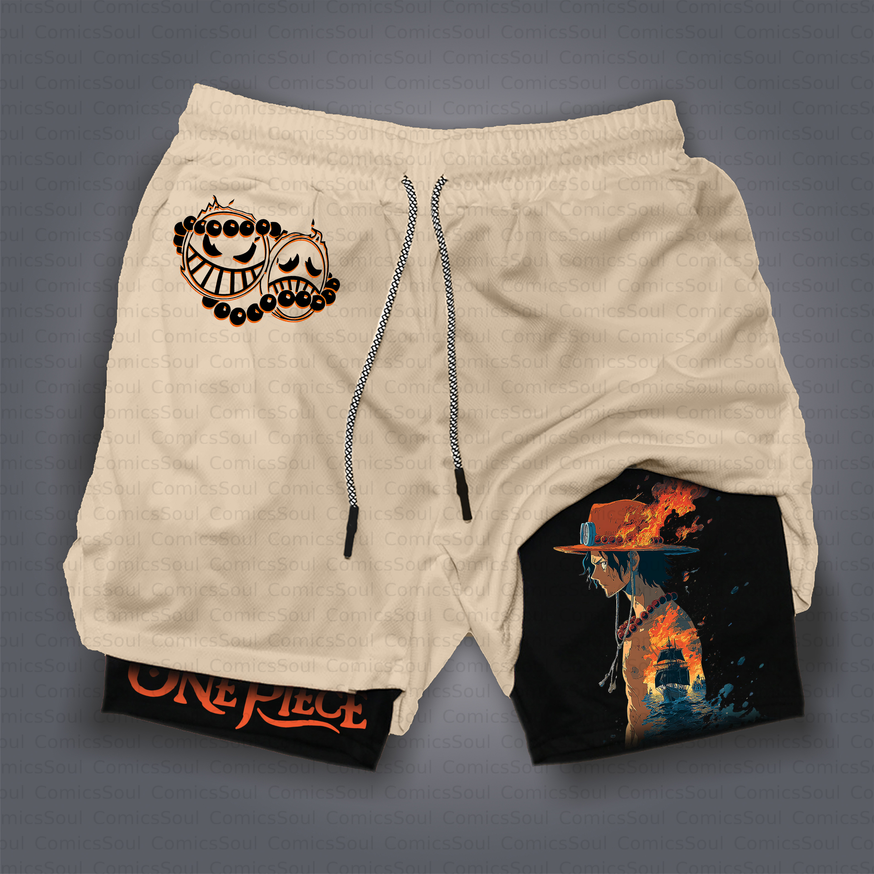 Unisex Casual Anime Style Shorts