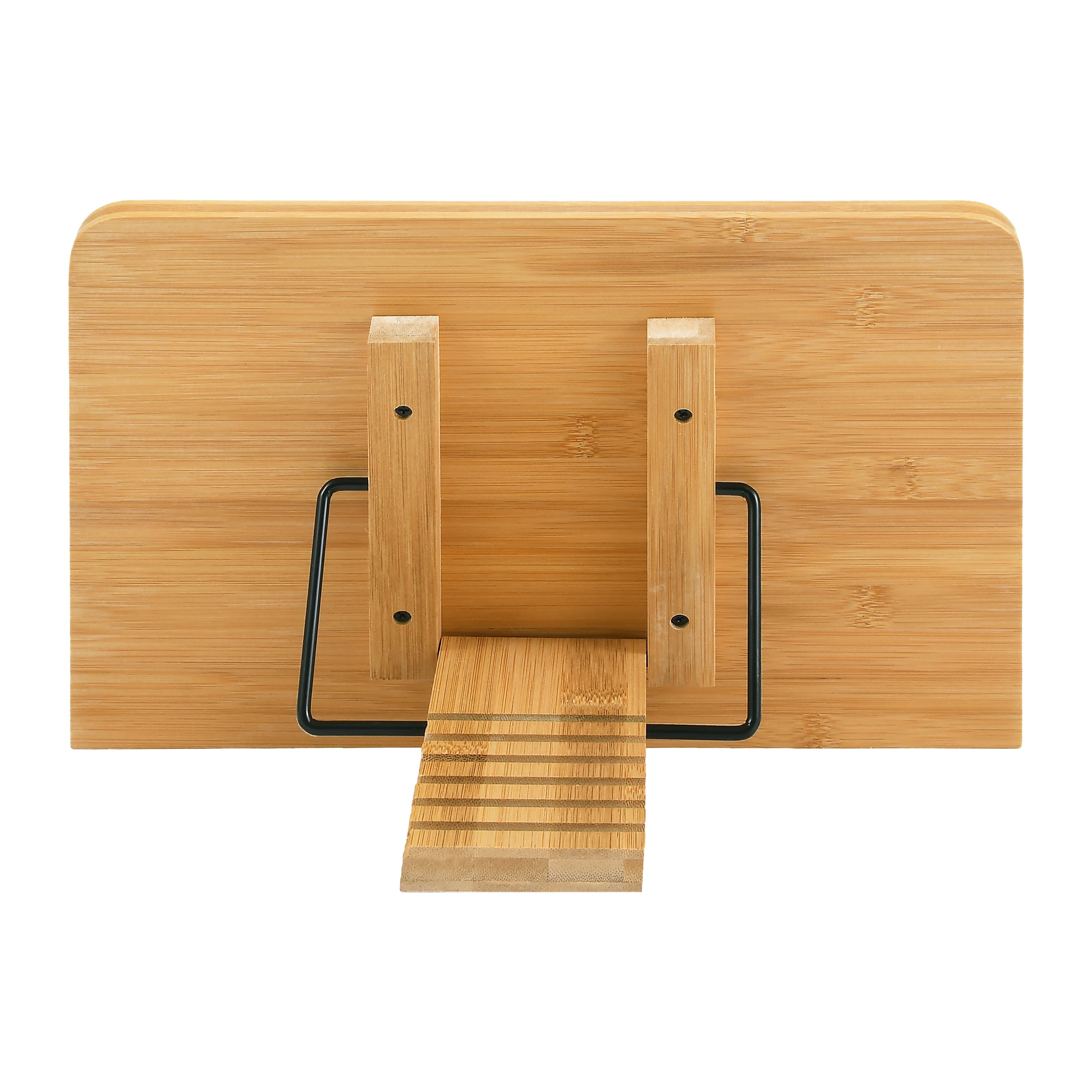 QUVIO Kookboekstandaard   Boekenstandaard   Tabletstandaard - Bamboe