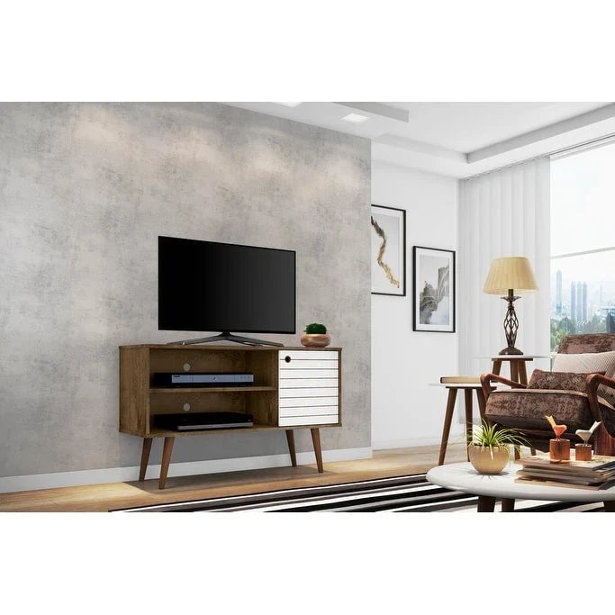 Mid-Century Modern Liberty Dual-Shelf TV Console