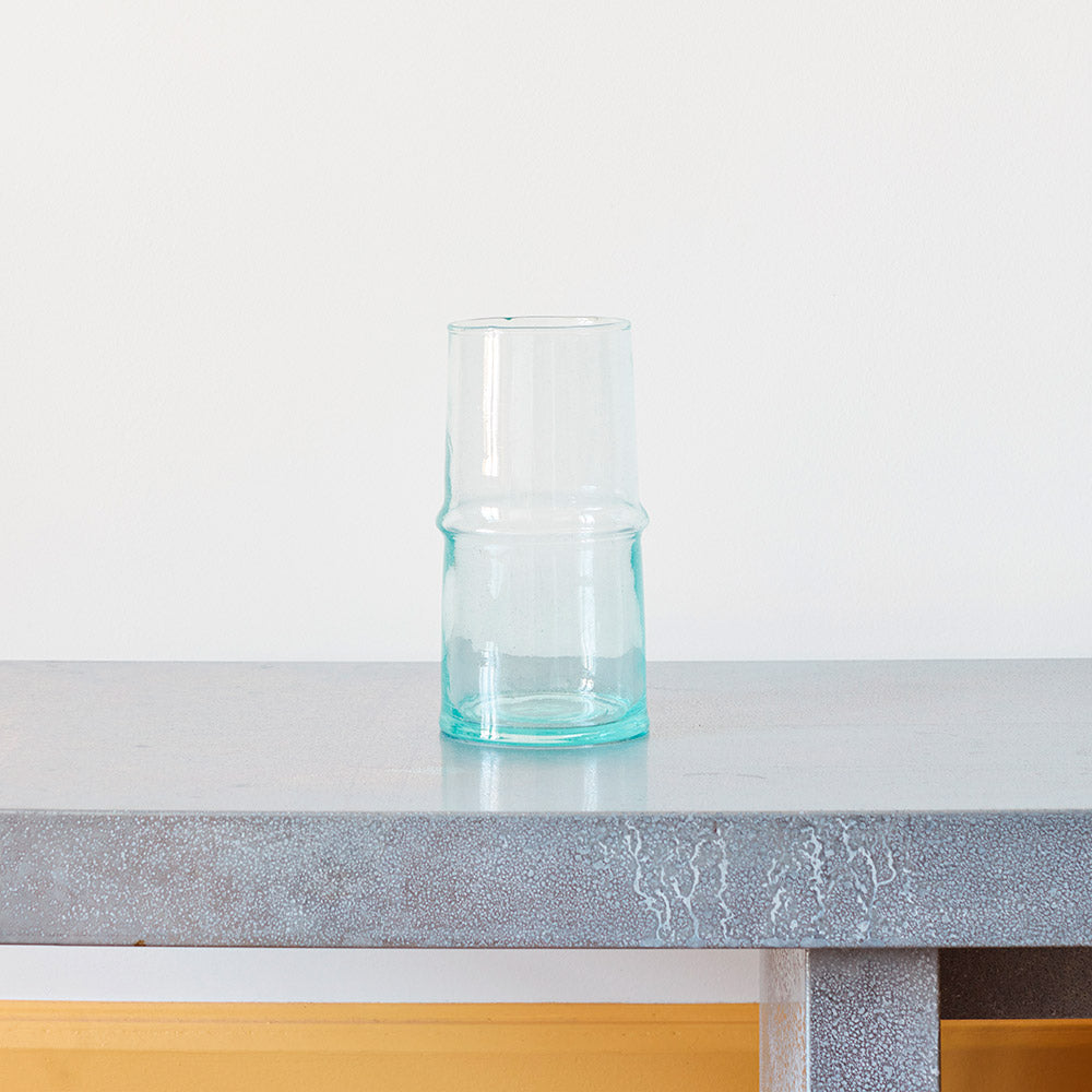 Vase Incline en verre recyclé