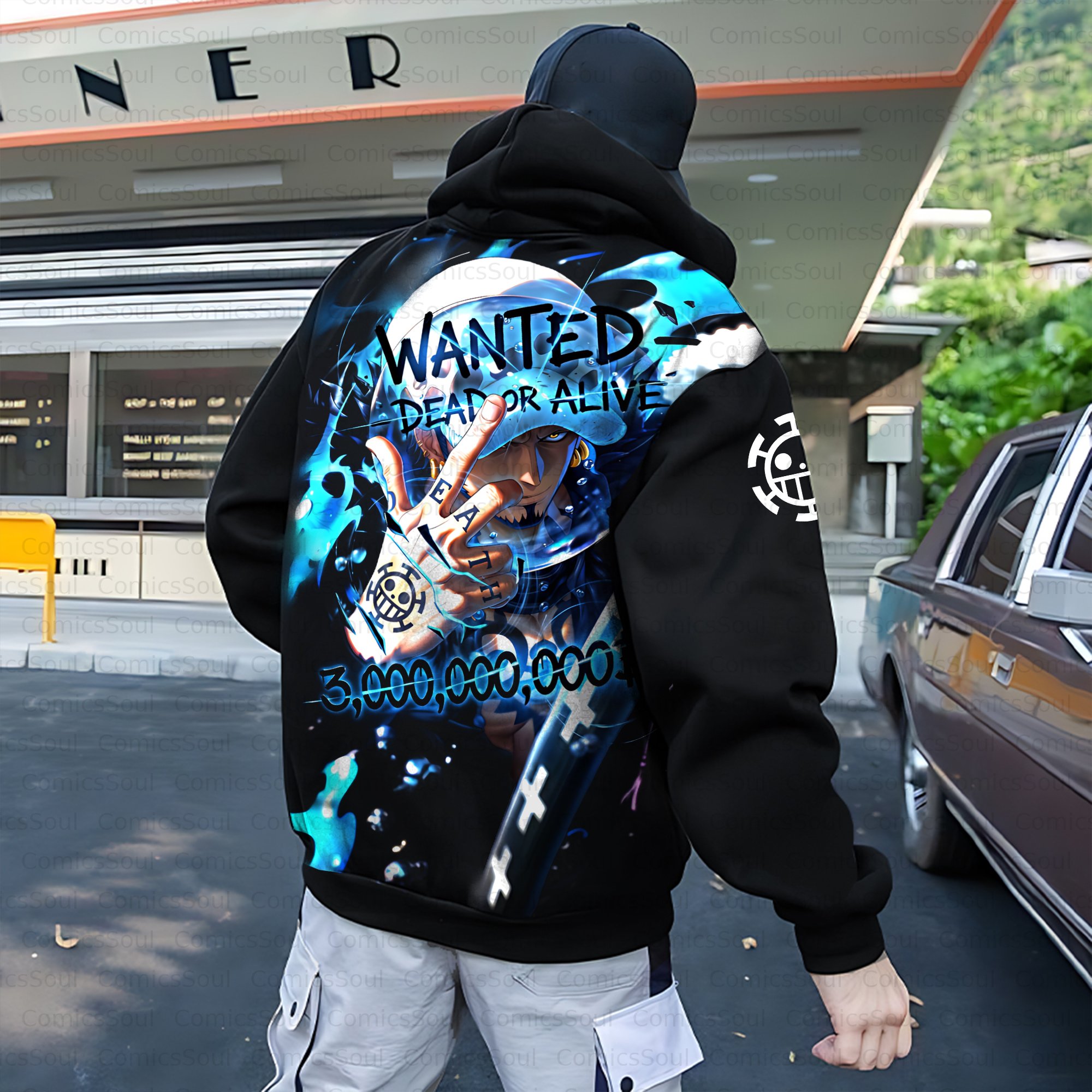 Unisex Anime Inspired Vintage Plush Hoodie