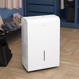 hOmeLabs 50 Pint ehumidifier with Pump moisture absorber