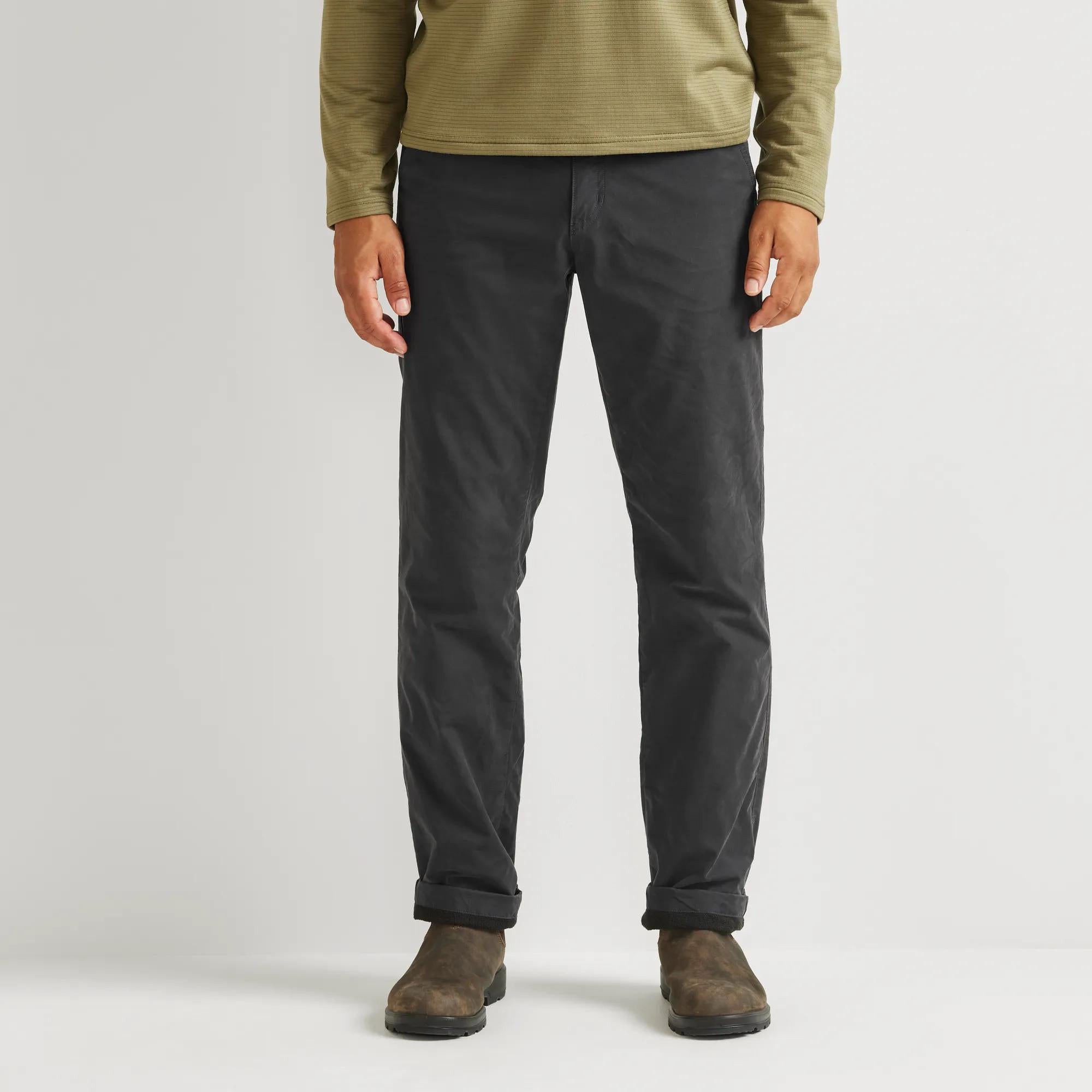 Men's Getaway Flex Fleece-Lined Chinos - Eddie Bauer Outlet