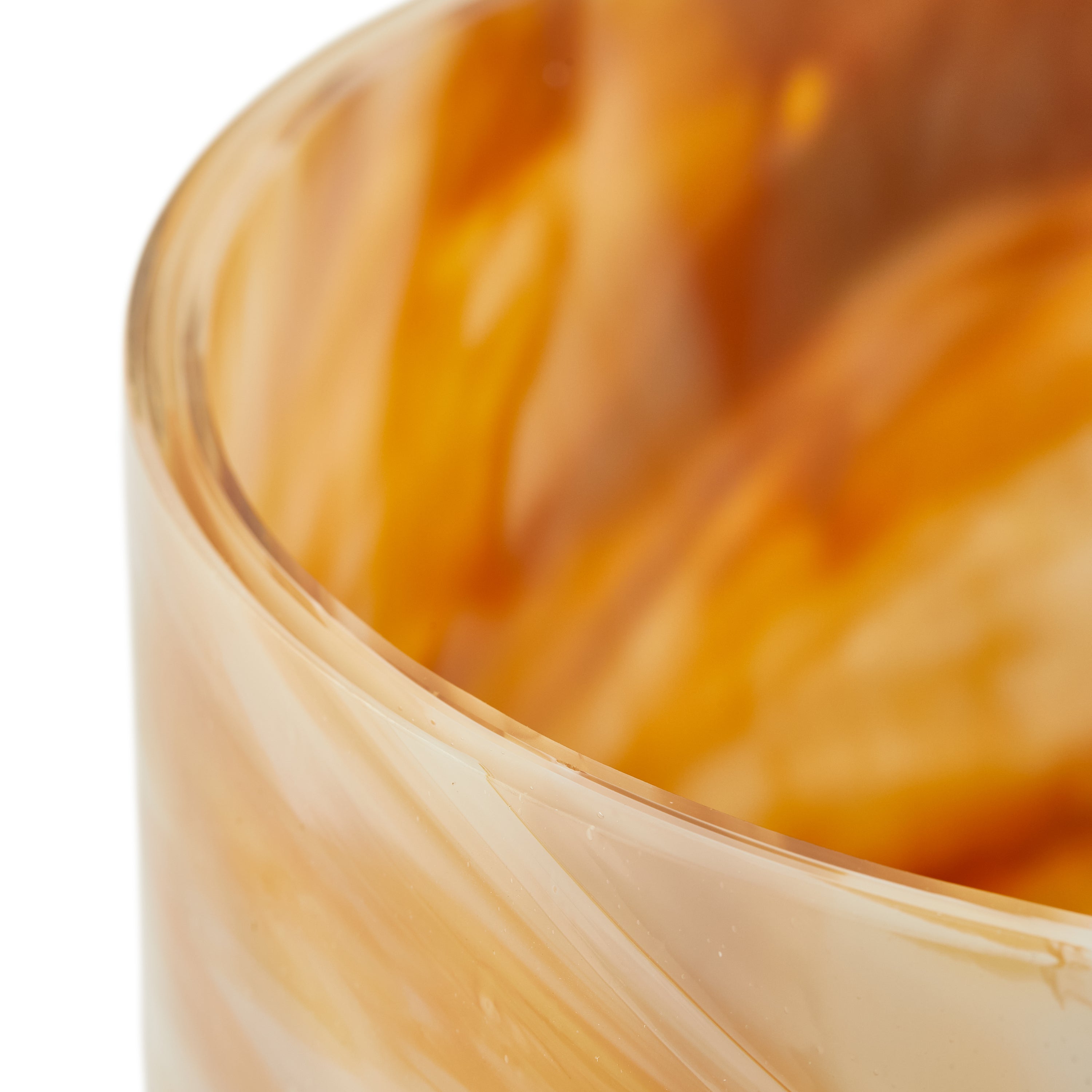 POLSPOTTEN Marbled Vaas Ø 23 cm - Beige