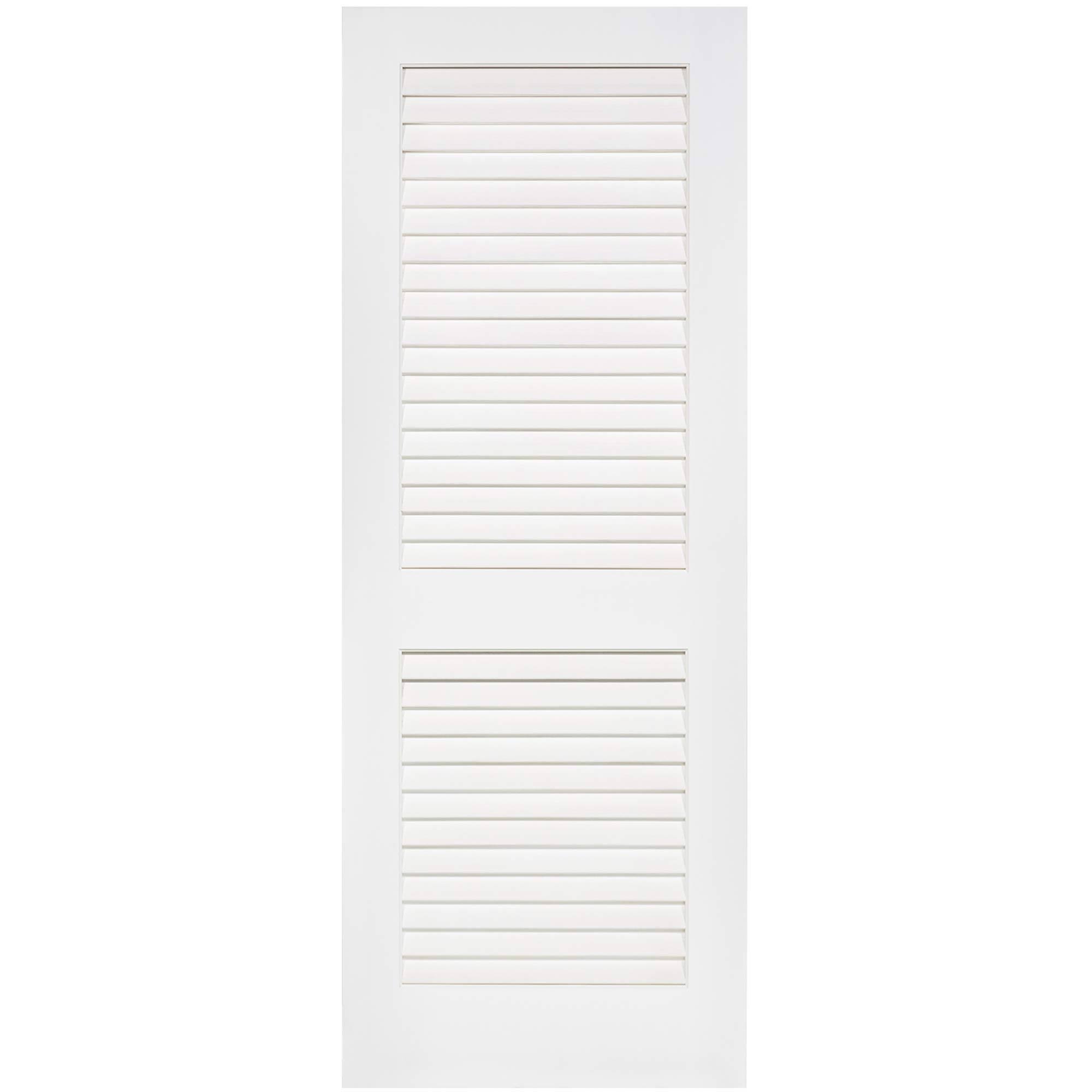 Louvered Solid Wood Primed Standard Door Kimberly Bay Finish: White, Size: 30" x 80"(30" X 80")