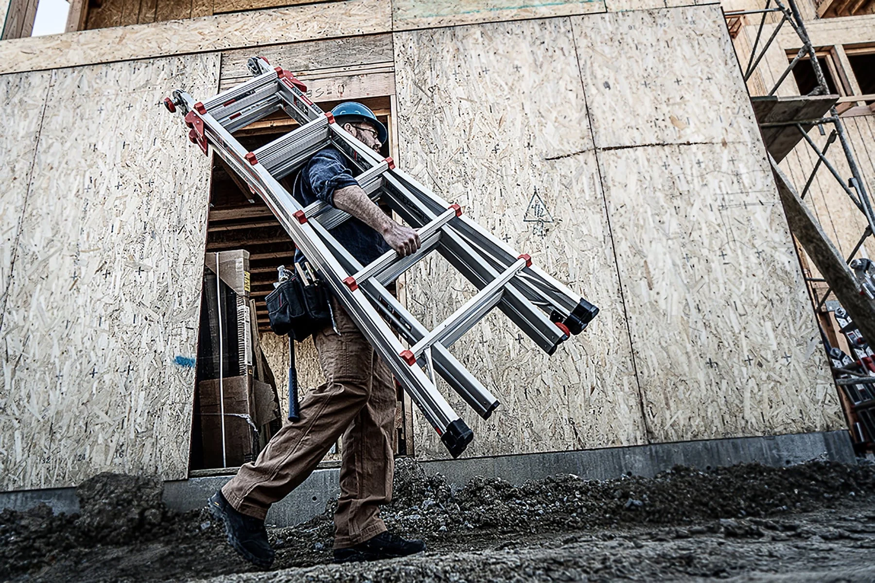 Little Giant Model 22 Aluminum Multi-Use Ladder, Type 1A - 300 lbs. Rated - Image 6