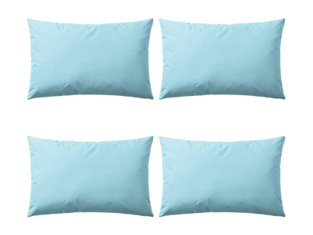 Cojines para Hogarmagic xteriores 60x40 cm azul claro 4 unidades