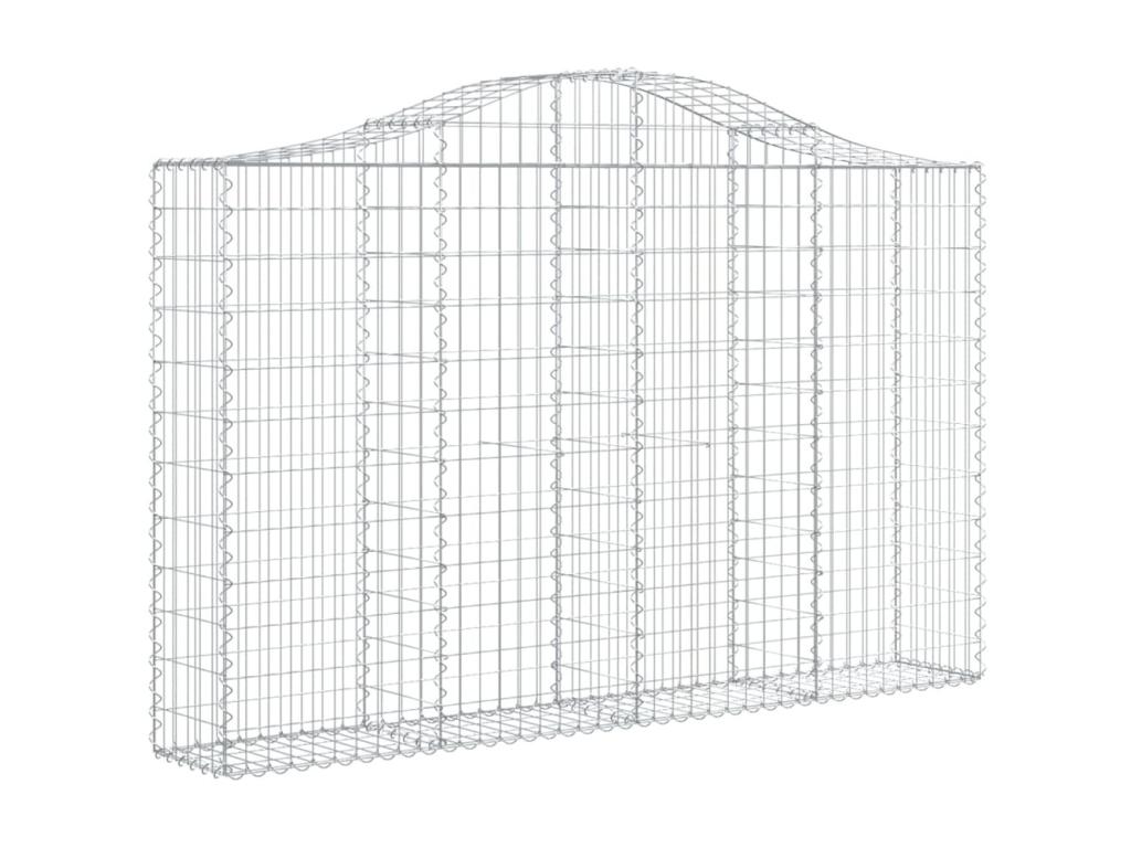 Cesta de gaviones arqueada 200x30x120/140 cm Hierro galvanizado