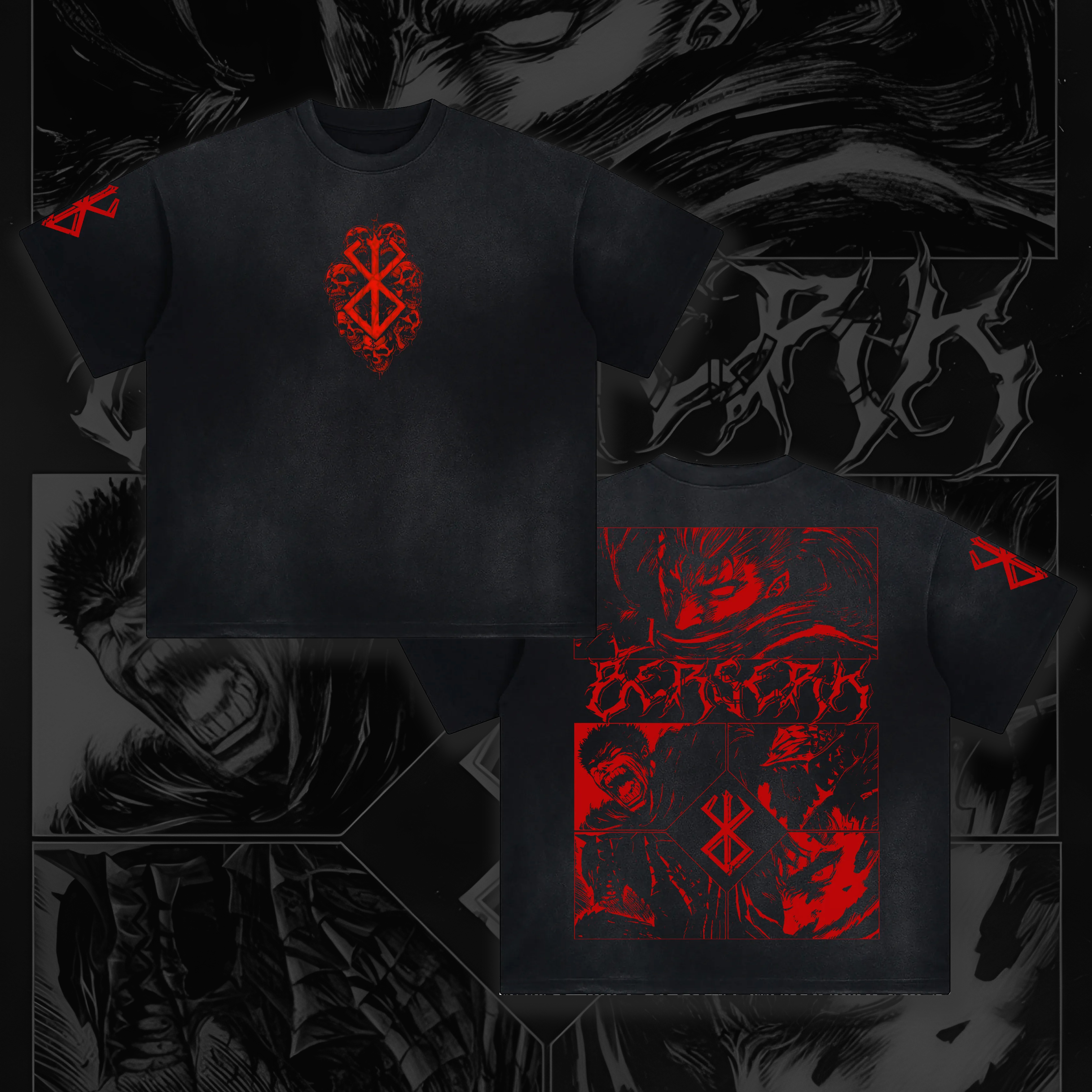 Unisex Anime Inspired Vintage T-Shirt