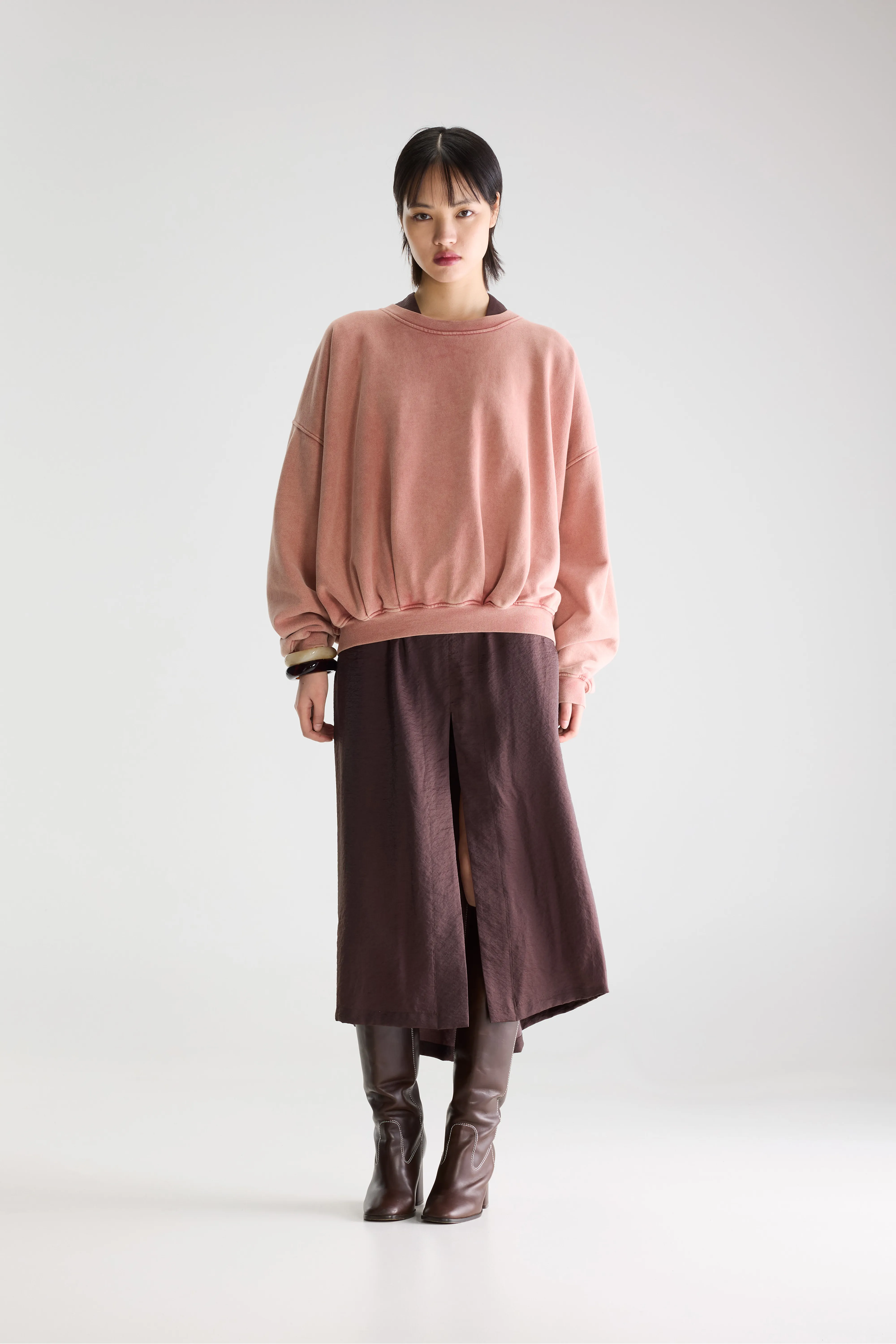 Bellerose Finko short sweatshirt (261 / W / ETRUSCAN RED)