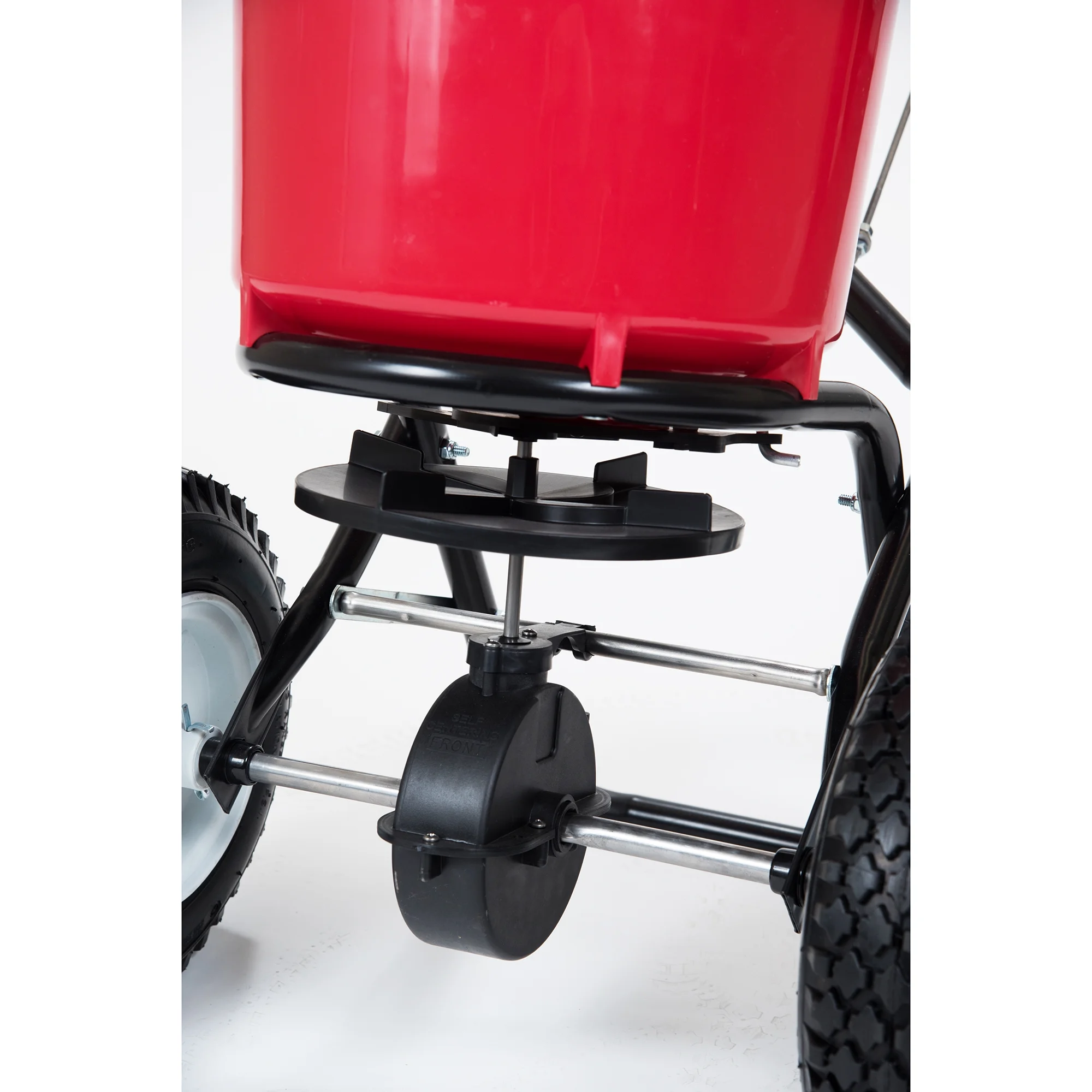 EarthWay 2150 50lb Red Commercial Broadcast Lawn Fertilizer Spreader - Image 3