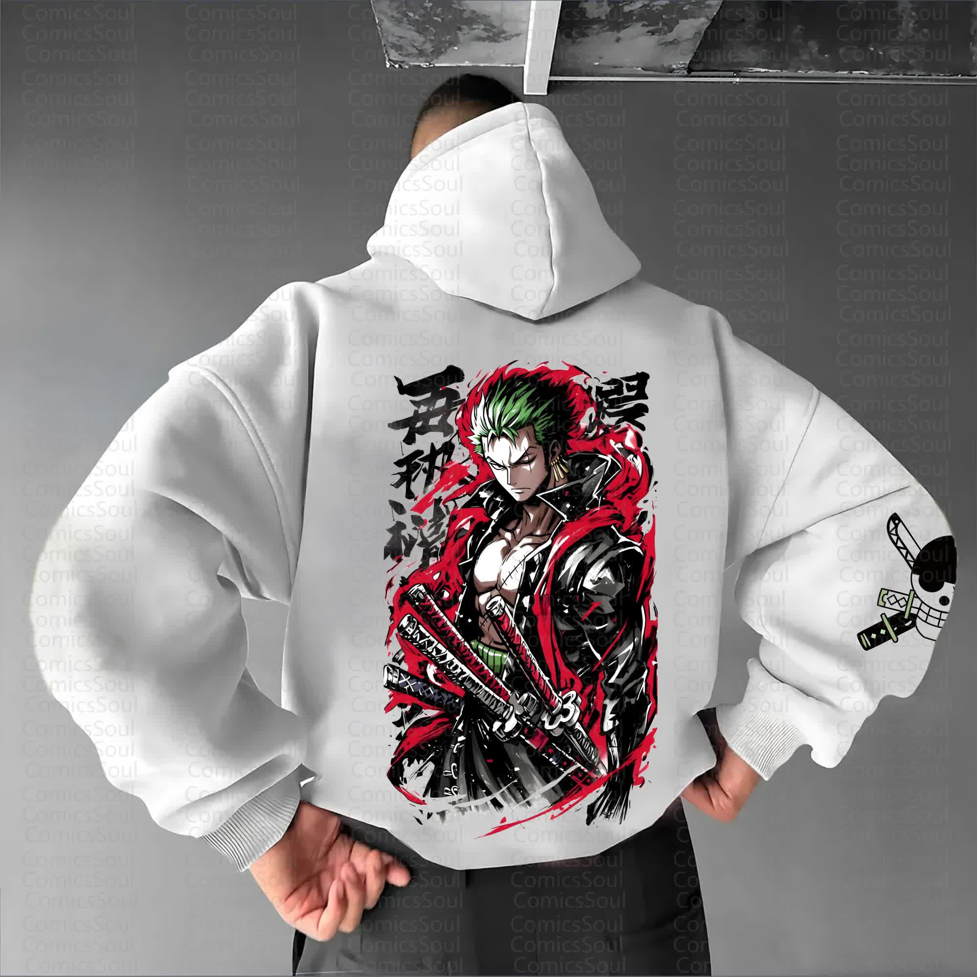 Unisex Anime Graphic Streetwear Vintage Hoodie丨Comicssoul