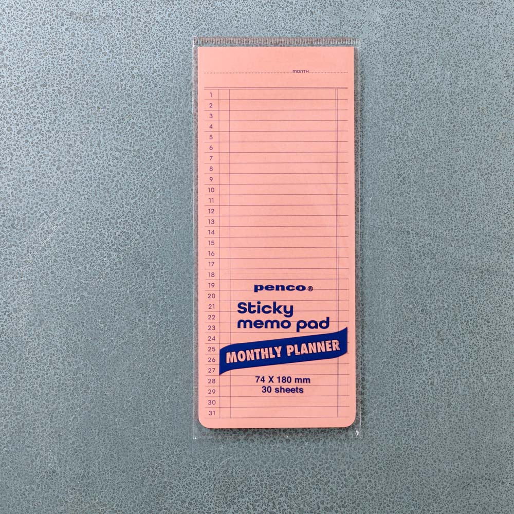 Bloc-note planner mensuel - Rose