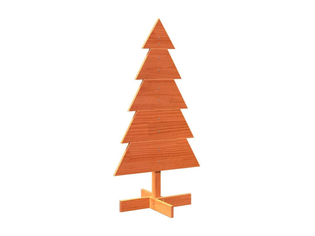 Árbol de Navidad de madera para decoración 100 cm madera maciza de pino