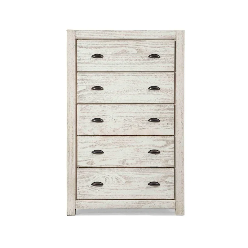 Montauk Solid Wood Chest with 5 Drawers by Grain Wood Furniture