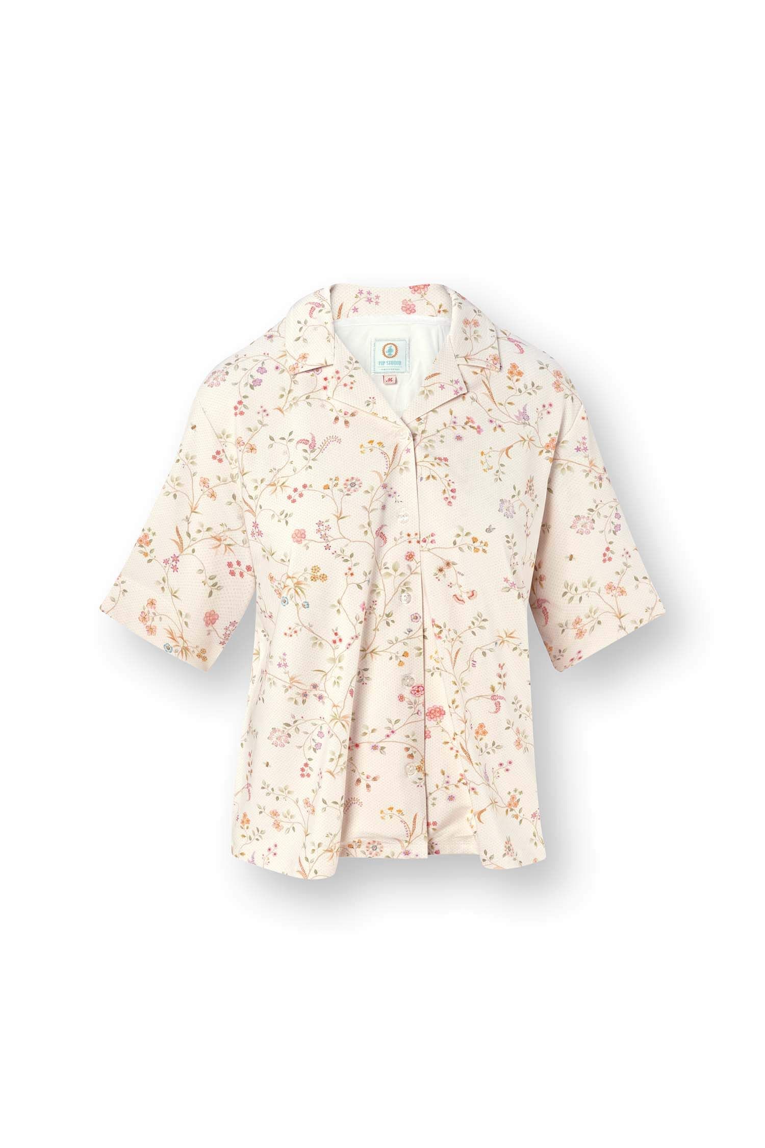 Flora Short Sleeve Top Little Delhi Off White