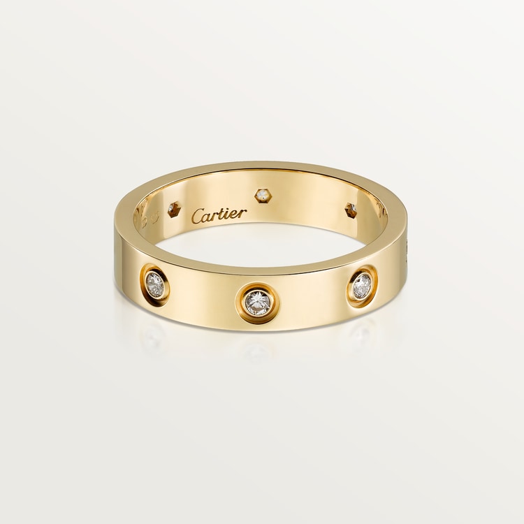 Replicate LOVE ring, small model, 8 diamonds(1:1 replica) - Original Replica Club