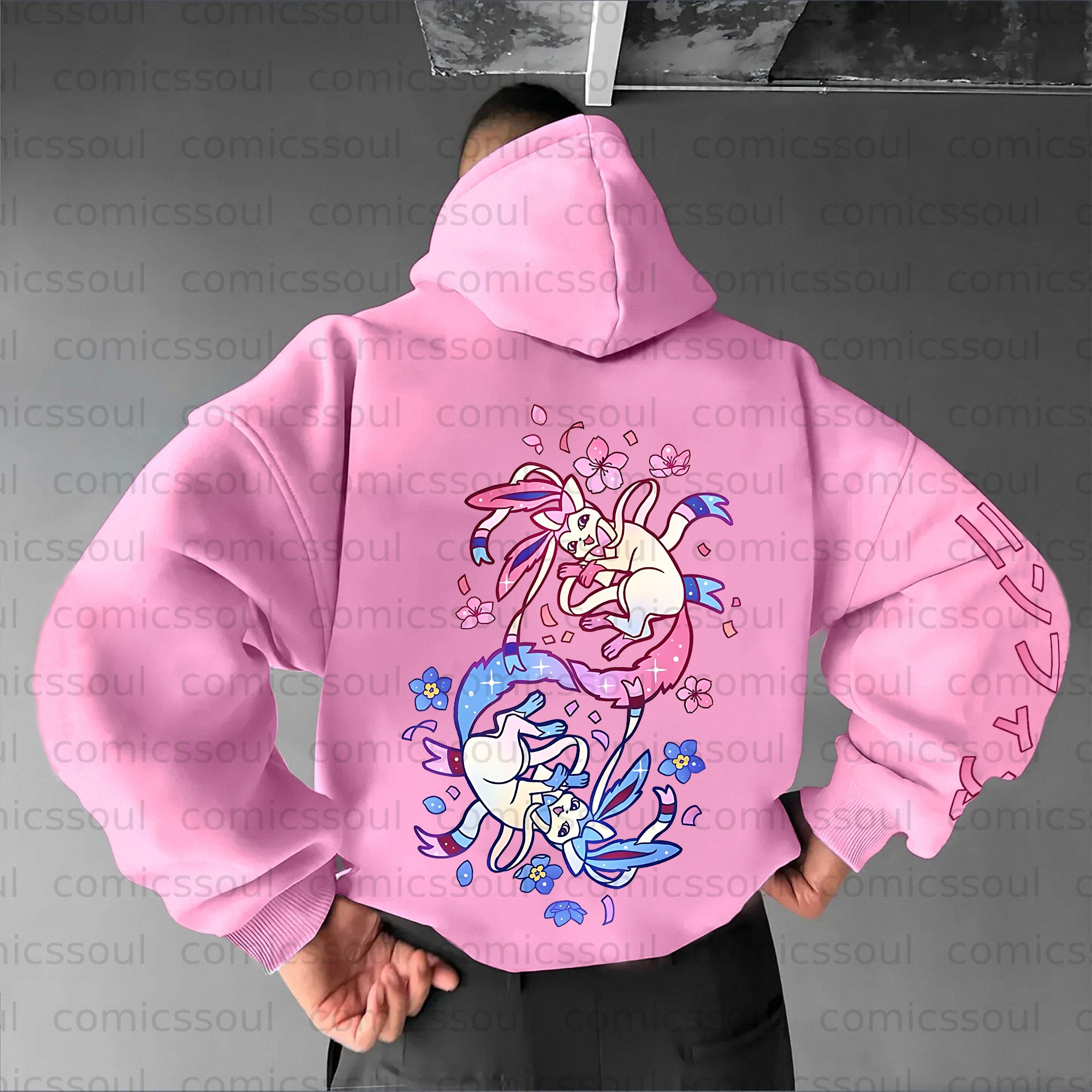 Unisex Anime Graphic Streetwear Vintage Hoodie