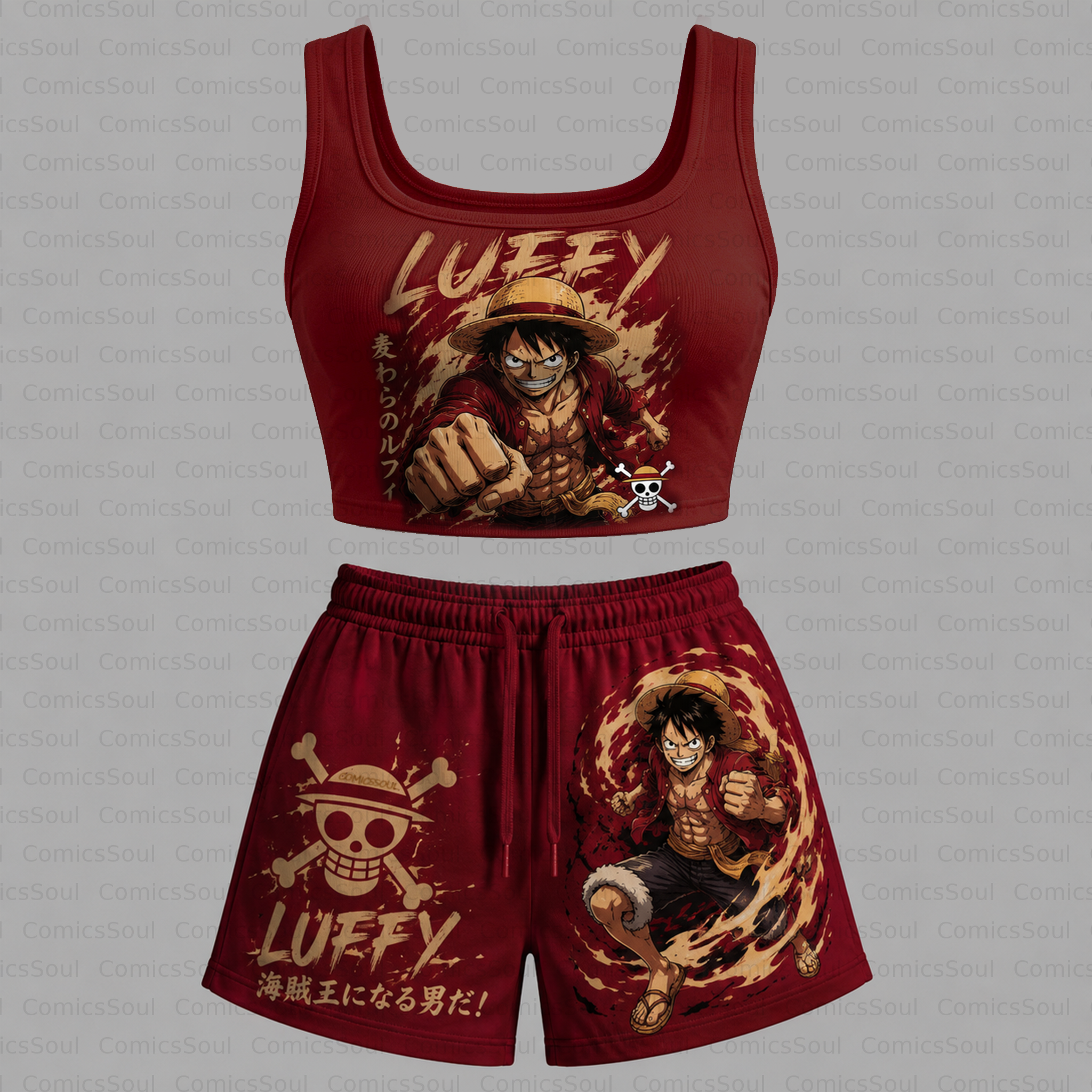 ONE PIECE Vest and shorts Two-Piece Set