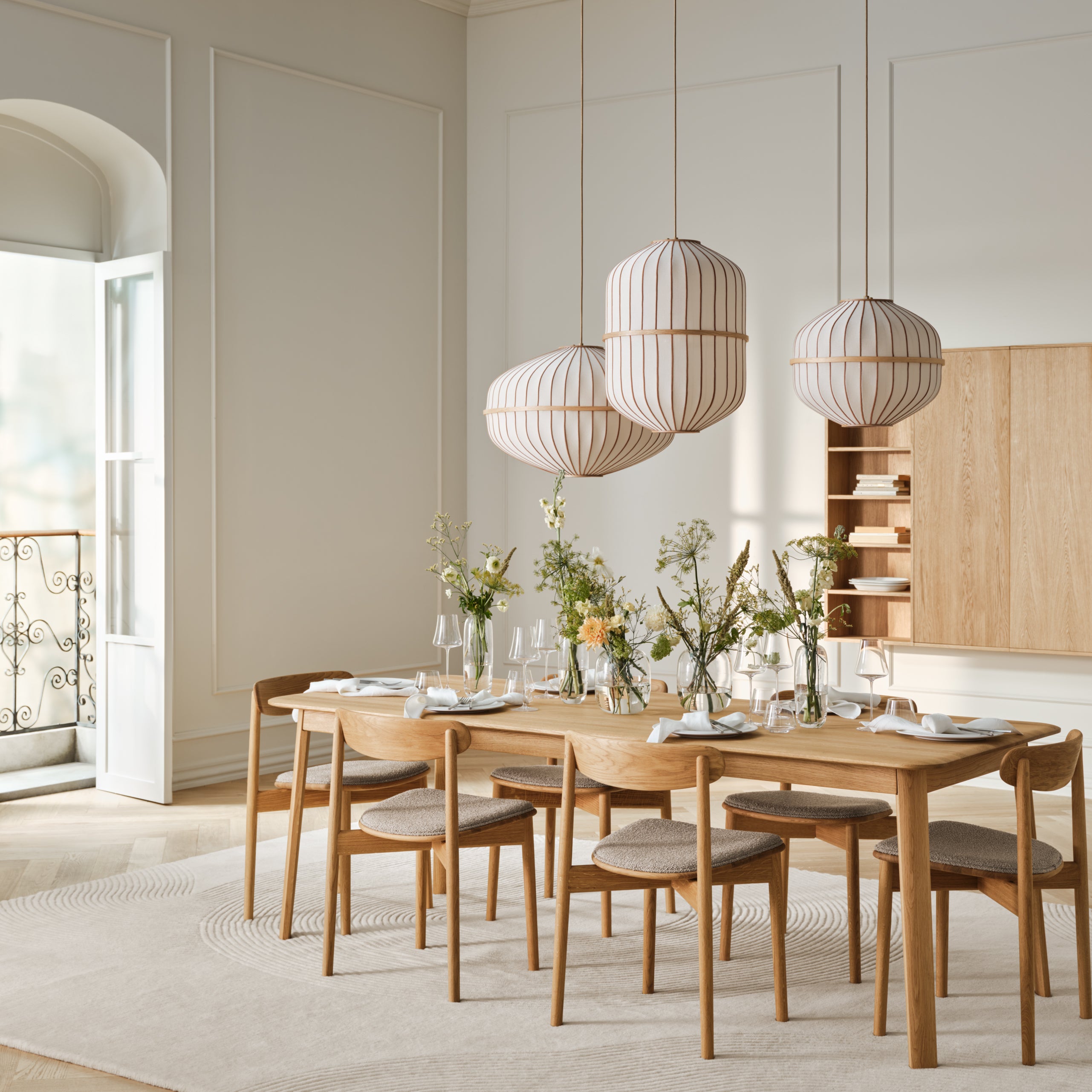 Bolia Lucén Hanglamp Ø 90 cm - Ellips - Geolied Hout