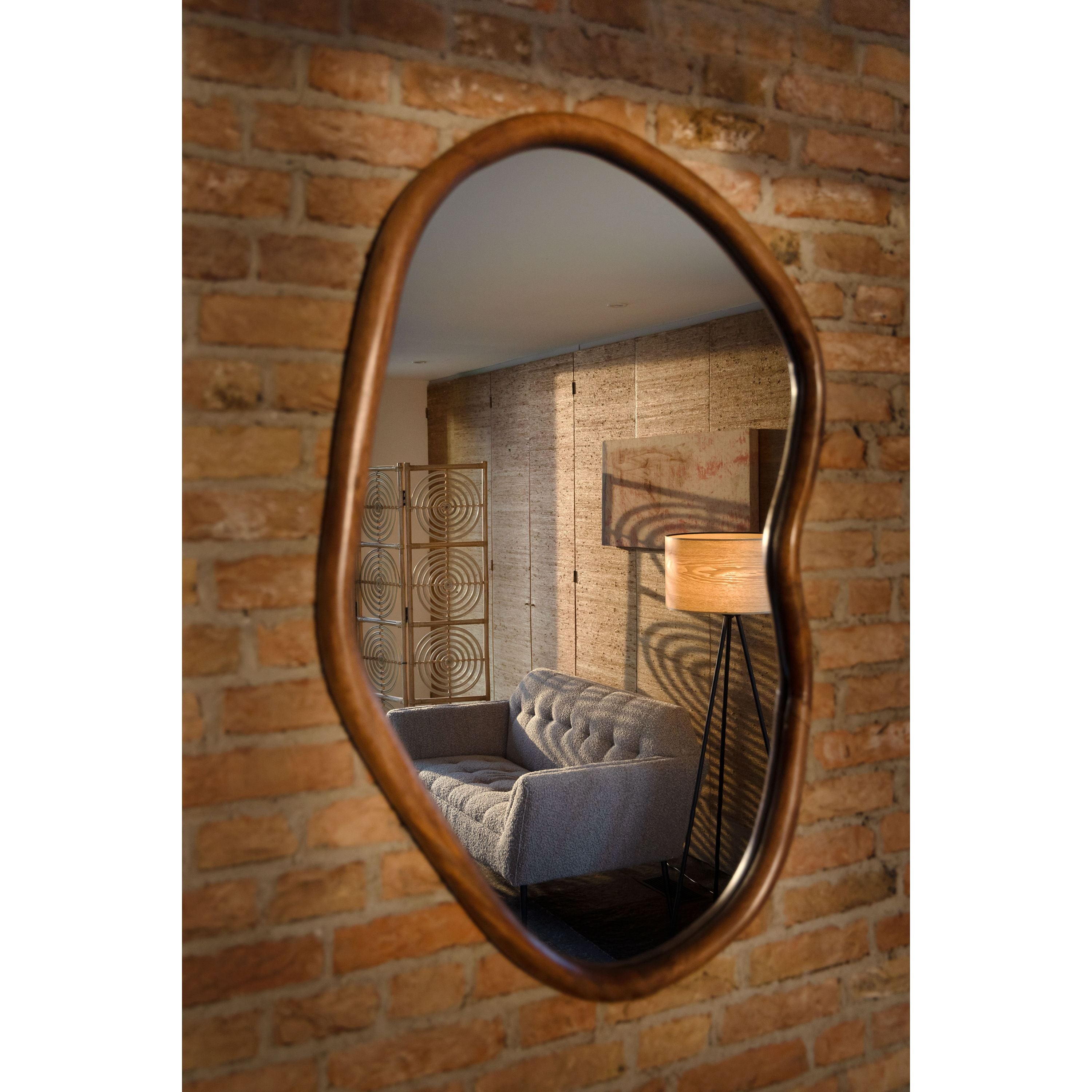 Dutchbone Ashley Spiegel - Walnootbruin