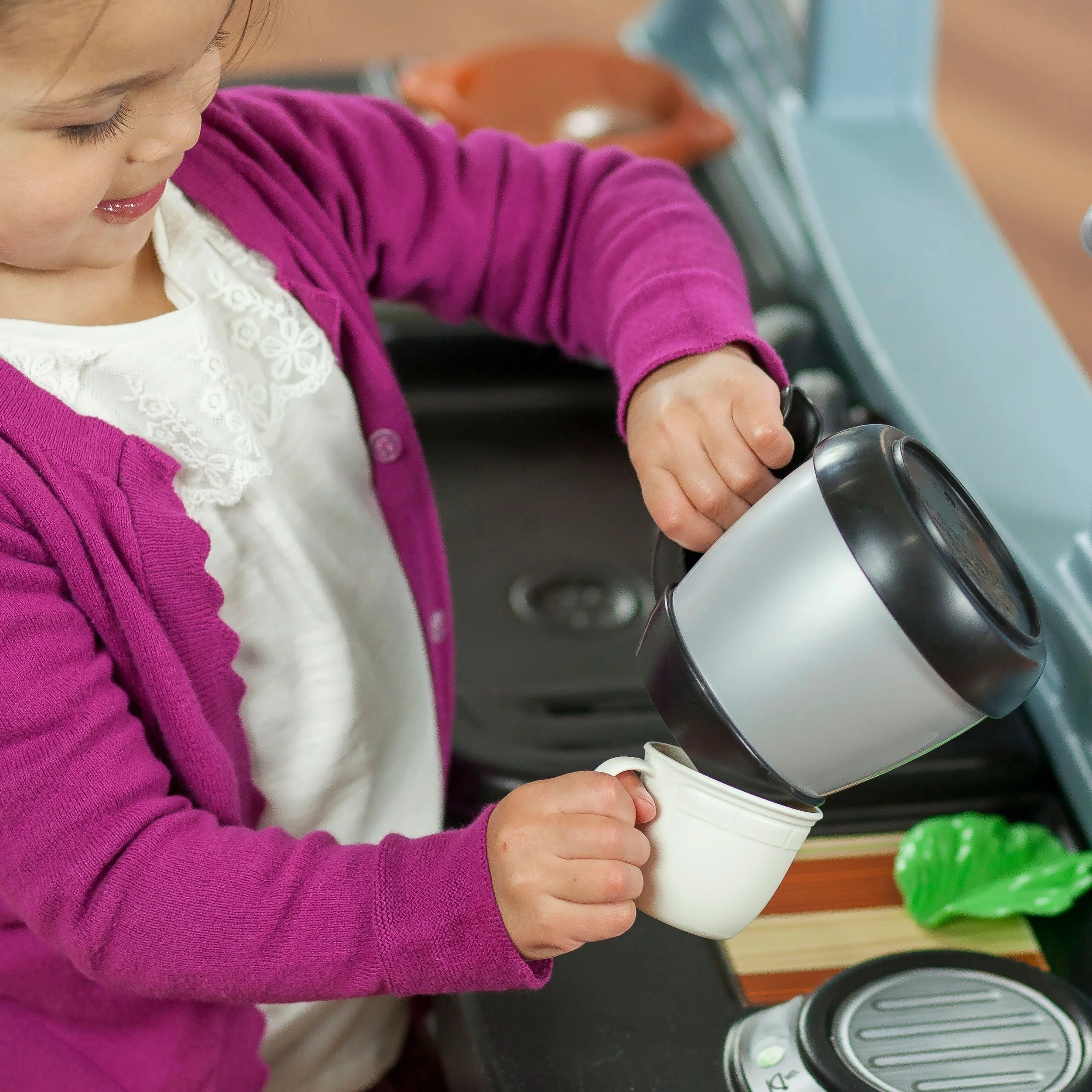 Pretend Play Kids Best Chef's Toy Cooking Kitchen Set with Accessories - Image 7