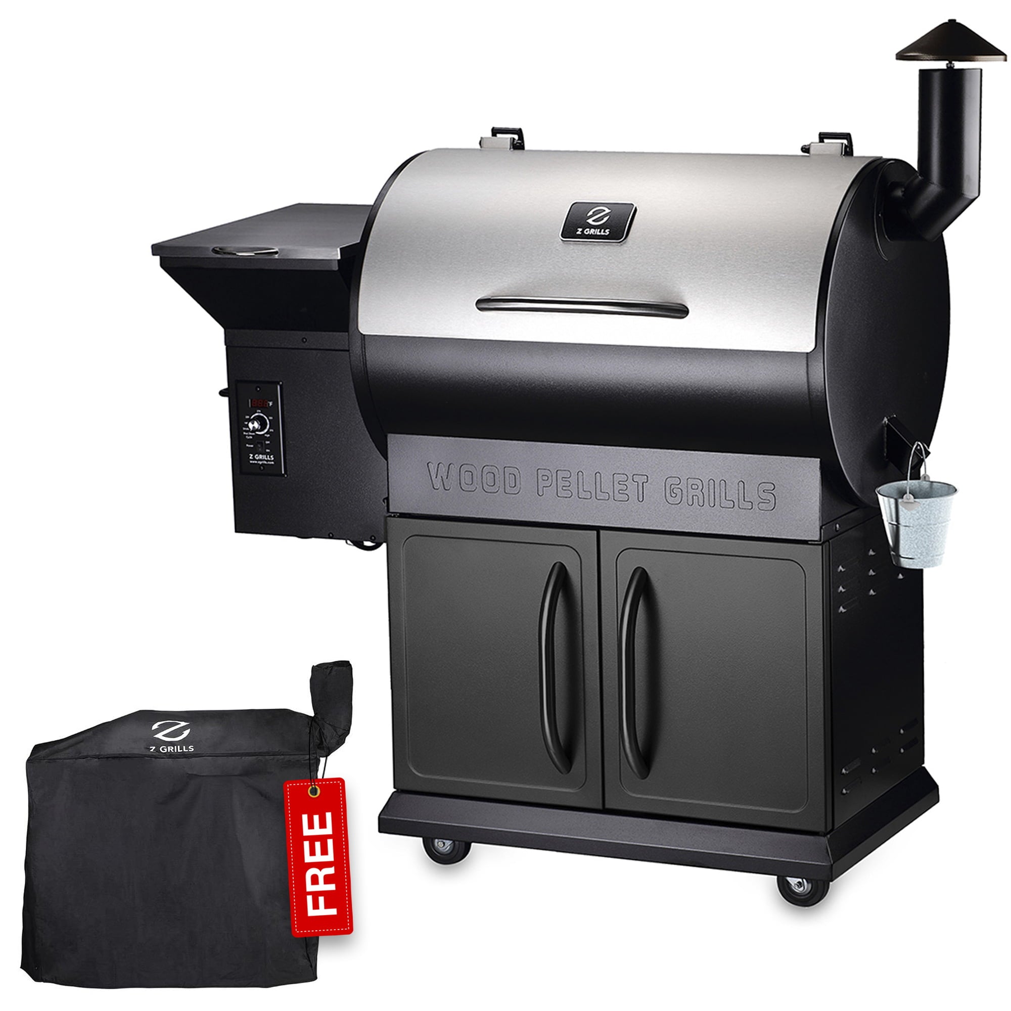 ZPG-700E 697 sq. in. Pellet Grill Smoker Stainless Steel