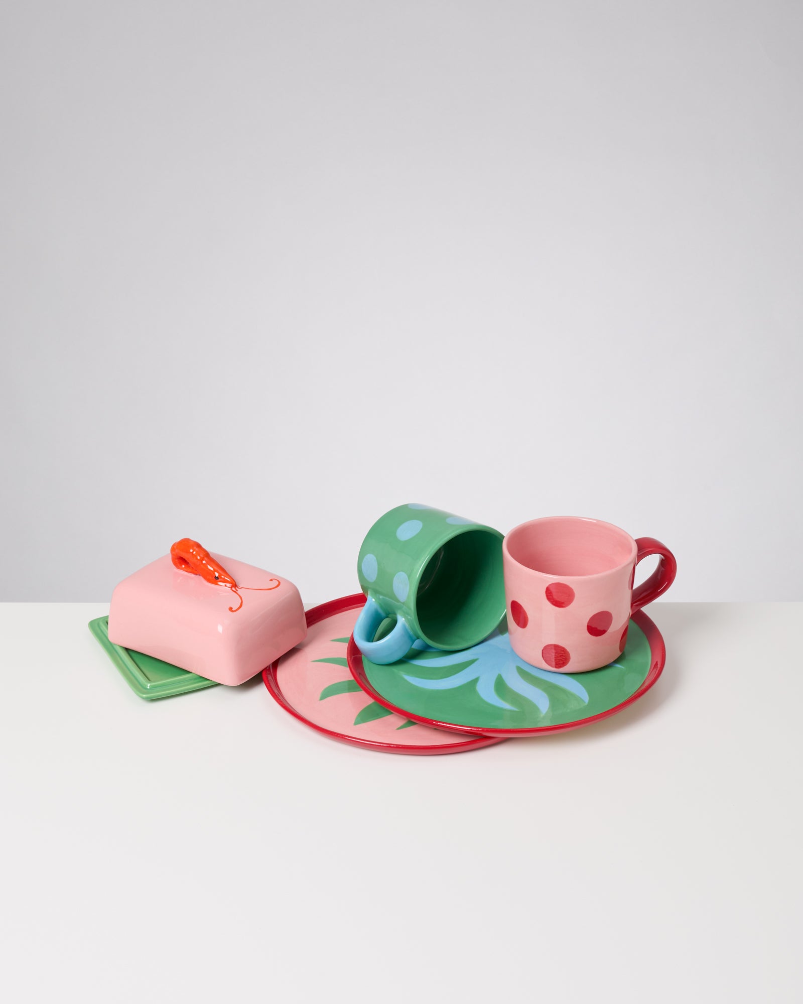 MaM x Isis Maria Geschirr-Set Palm Dot mix 5-teilig