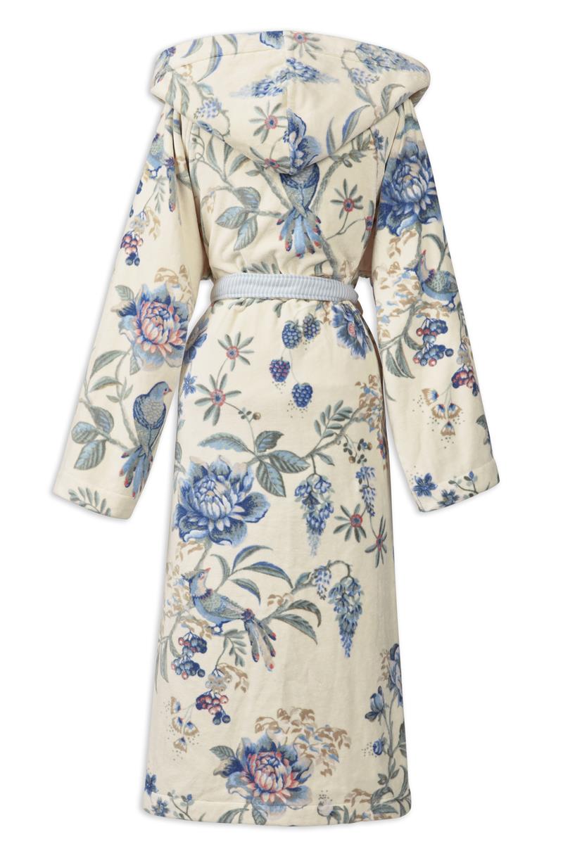 Pip Studio Secret Garden Badjas - WhiteBlue - M