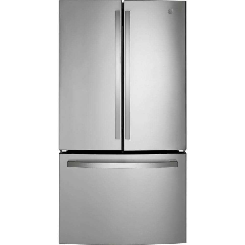 WAYFAIR GE GNE27JYMFS 36 French Door Refrigerator With 27 Cu. Ft. Total Capacity Energy Star LED Lighting Internal Water Dispenser Spill-Proof Shelves In Fingerprint Resistant Stainless Steel