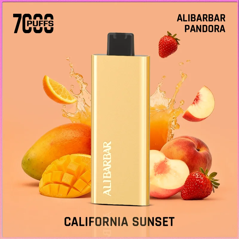 California Sunset & Alibarbar Pandora 7000 Puffs Disposable Vape