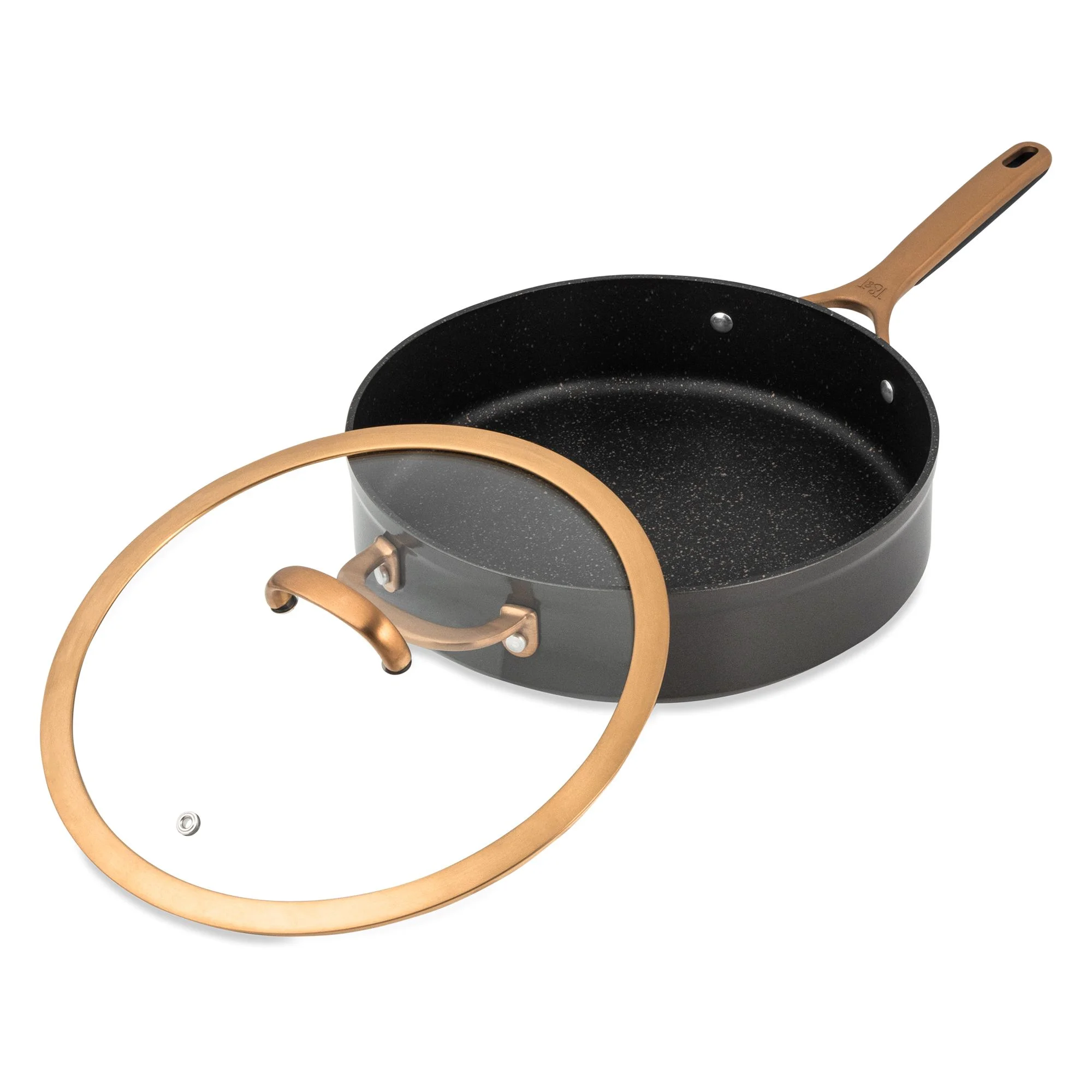 Thyme & Table Supreme 12-Piece Non-Stick Cookware Set, Pots and Pans Set- Bronze - Image 7