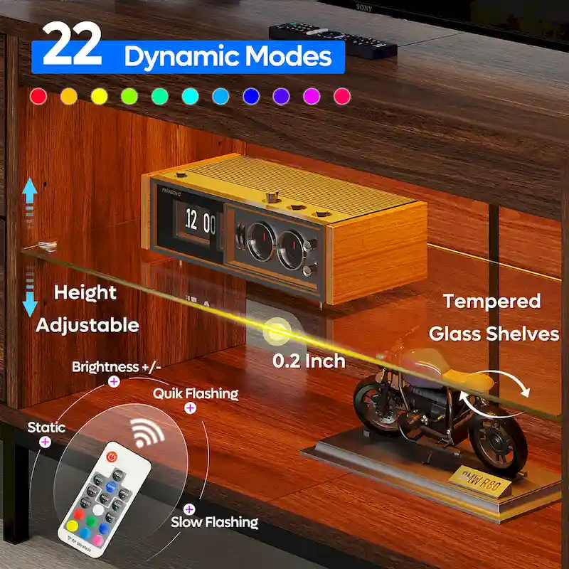 Contemporary 80-Inch TV Stand for 75/80/85 Inch TVs with 2 Drawers