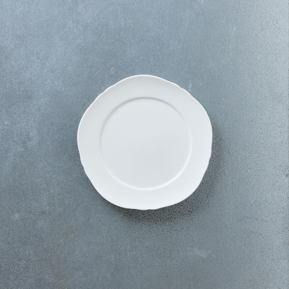 Assiette plate Silhouette - Blanc